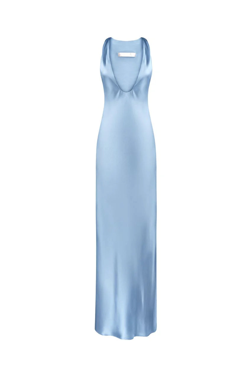 Maxi Dress Tina In Baby Blue