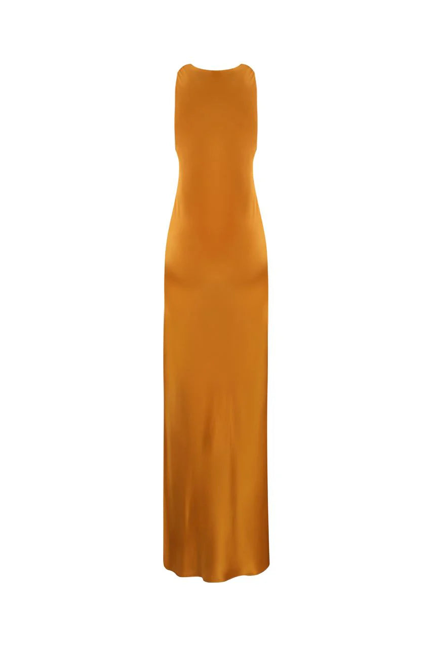 Maxi Dress Tina in Honey Gold