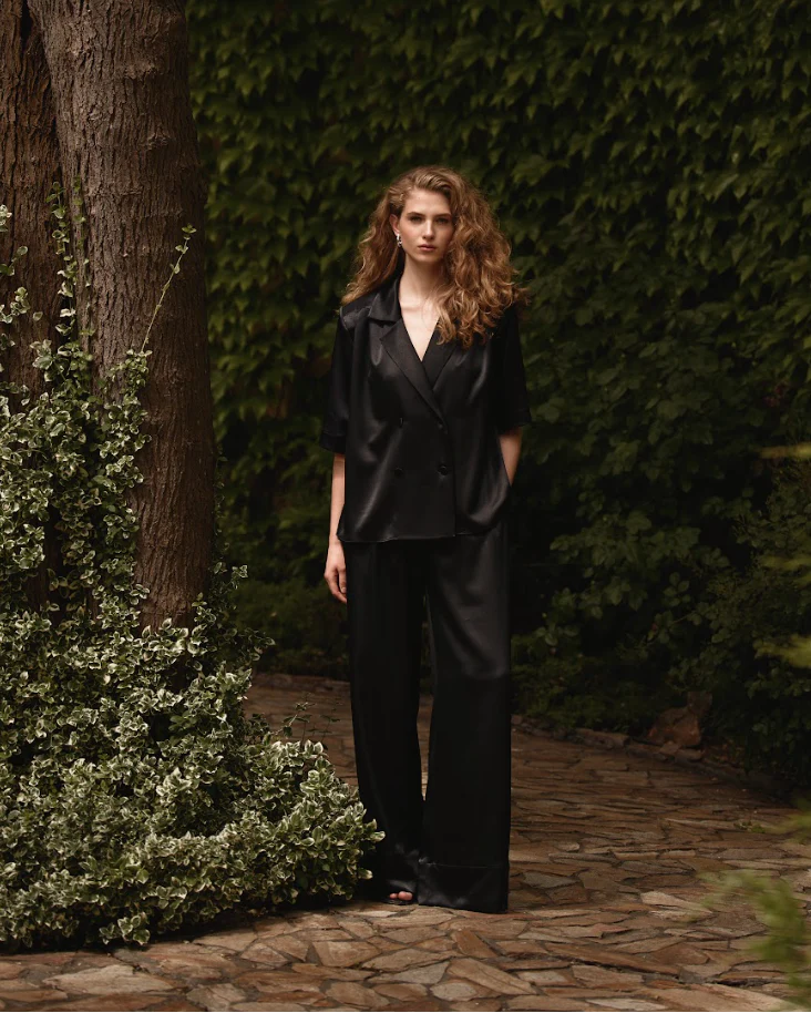 Solisse Black Palazzo Trousers