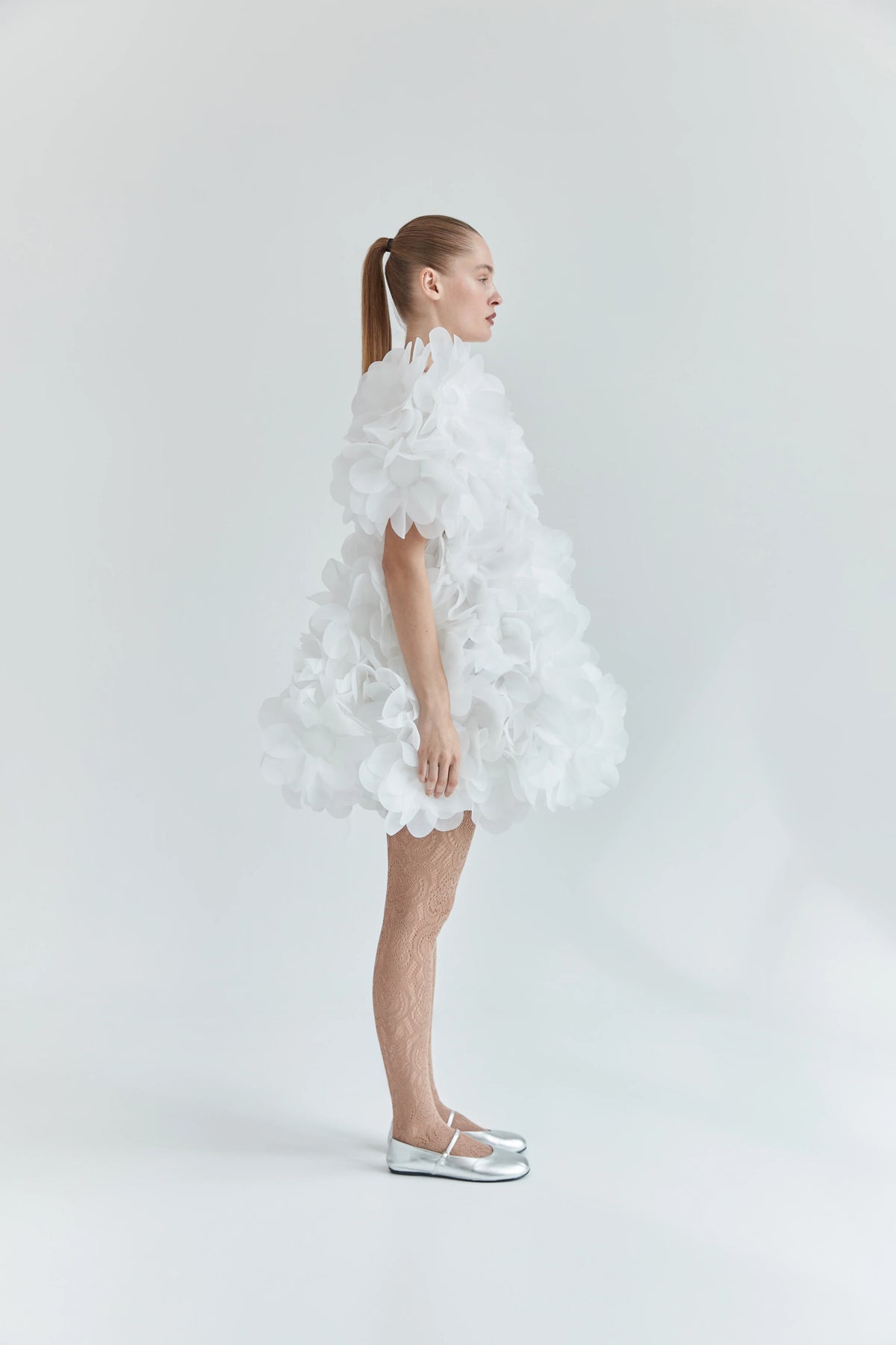 PEONY SWEET DRESS IN MILK WHITE