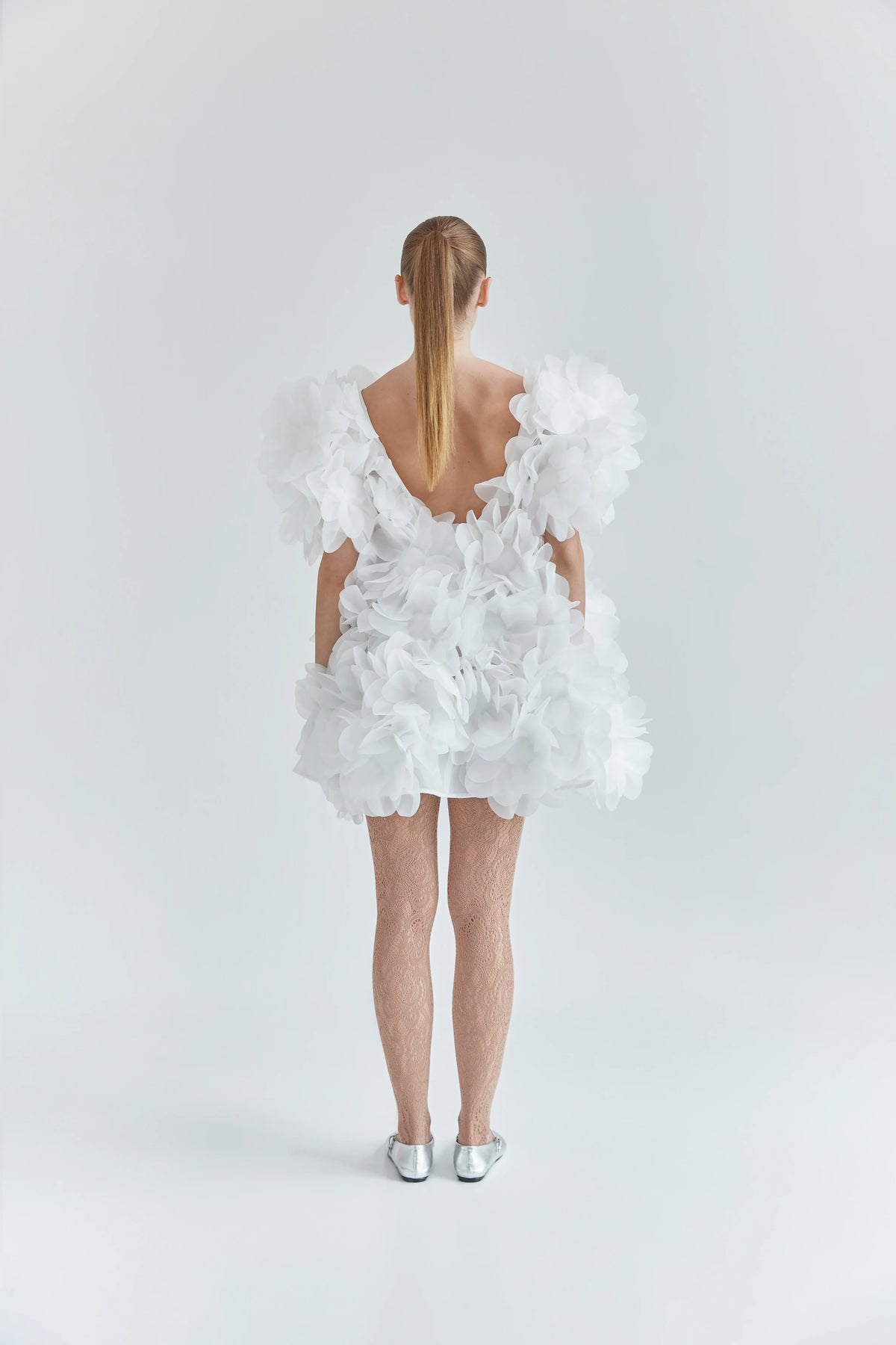 PEONY SWEET DRESS IN MILK WHITE