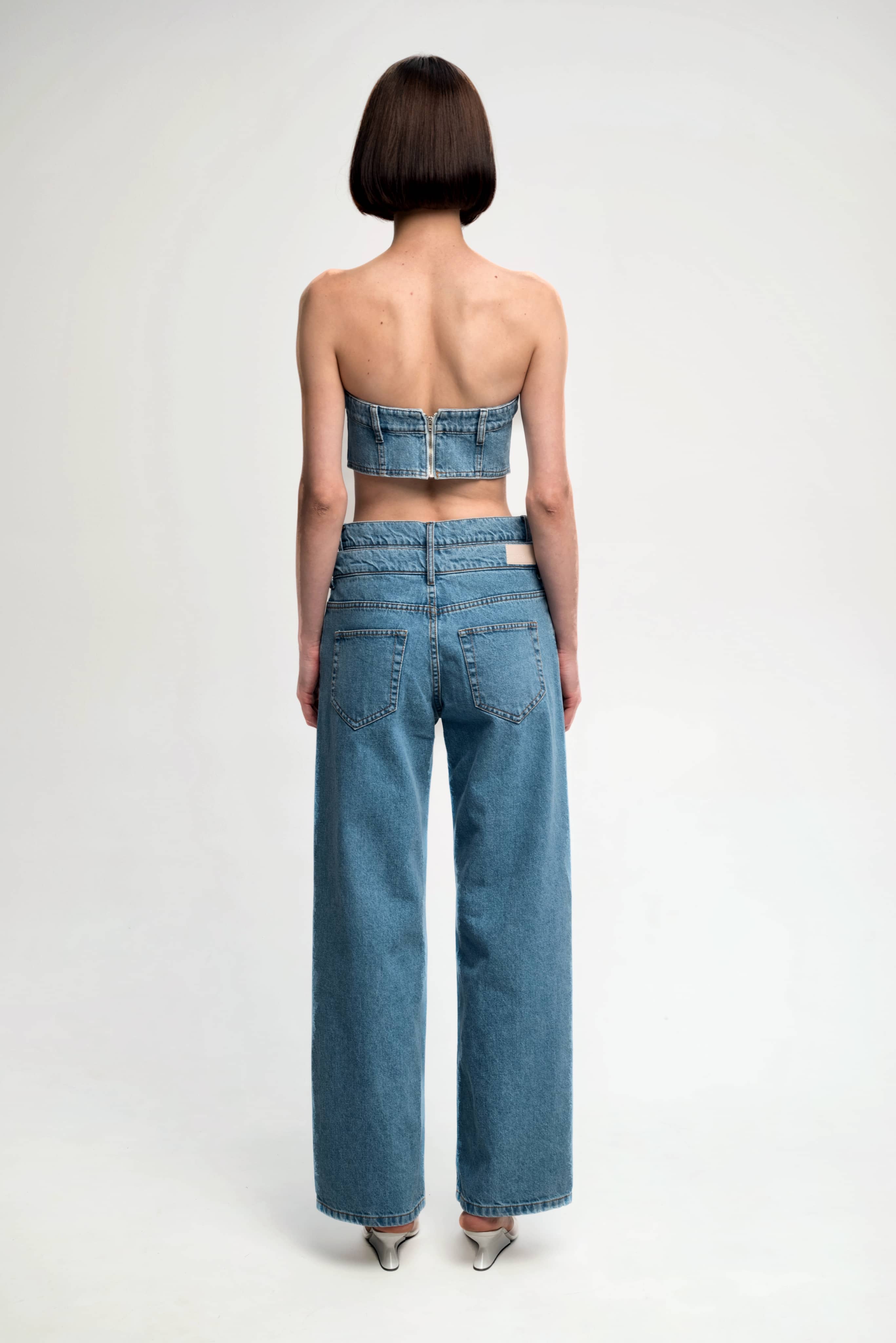 Silver Denim Bandeau