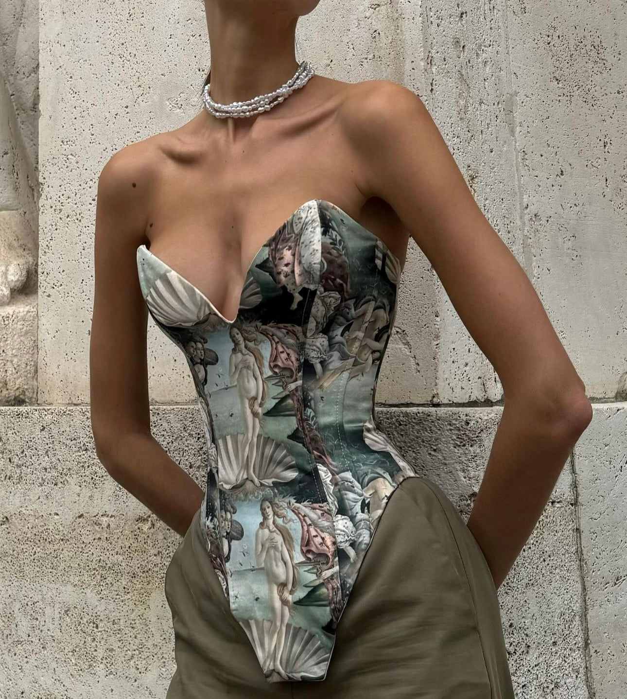 white christmas dresses Venus Ivory Sculpted Bodice Corset Maxi Dress With Veil – kalisa main image 0