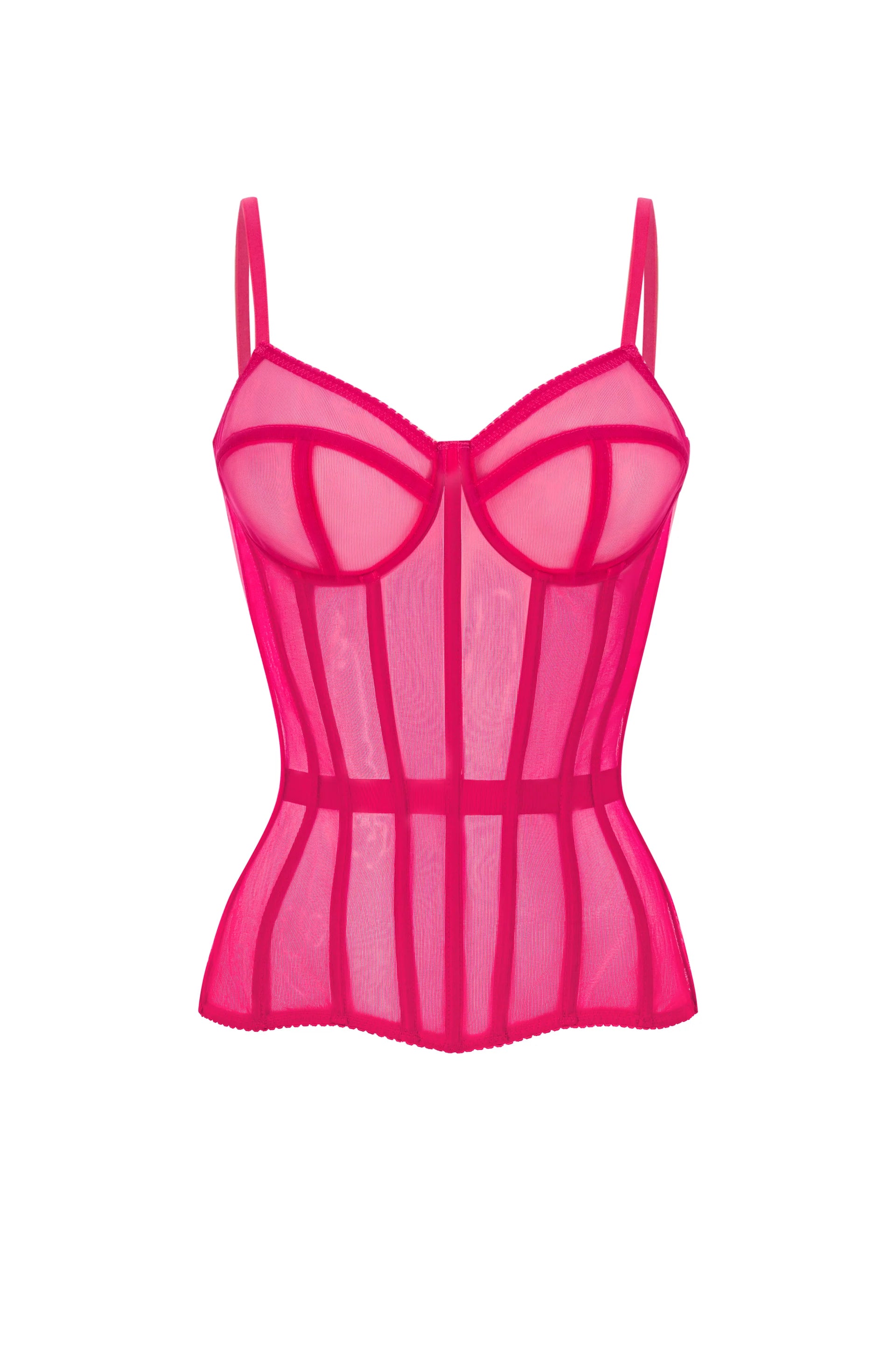 Corset With Transparent Cups
