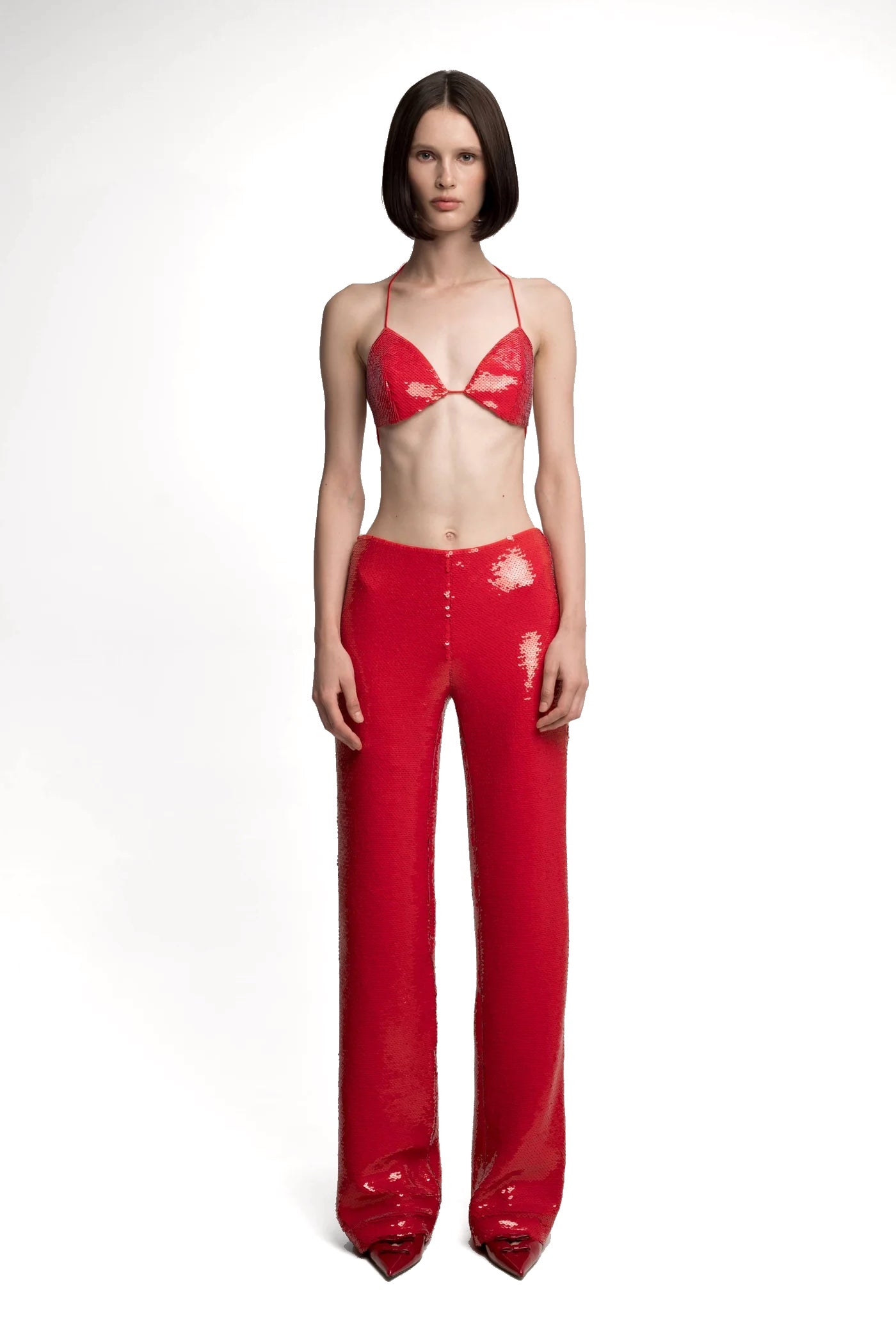 Jade Sequin Trousers