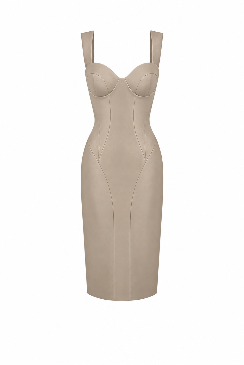 CONTOUR SCULPTED MIDI DRESS