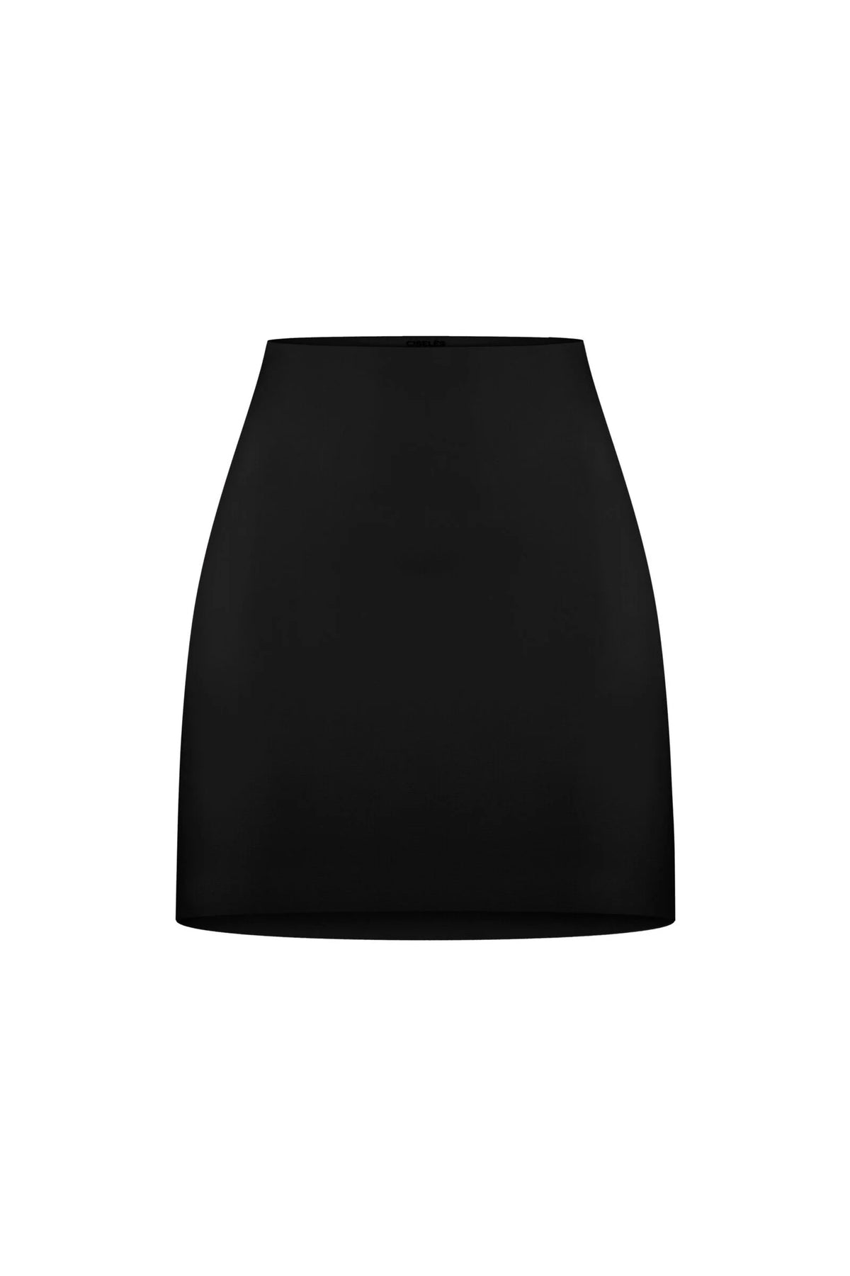 VEGAN LEATHER MINI SKIRT BLACK