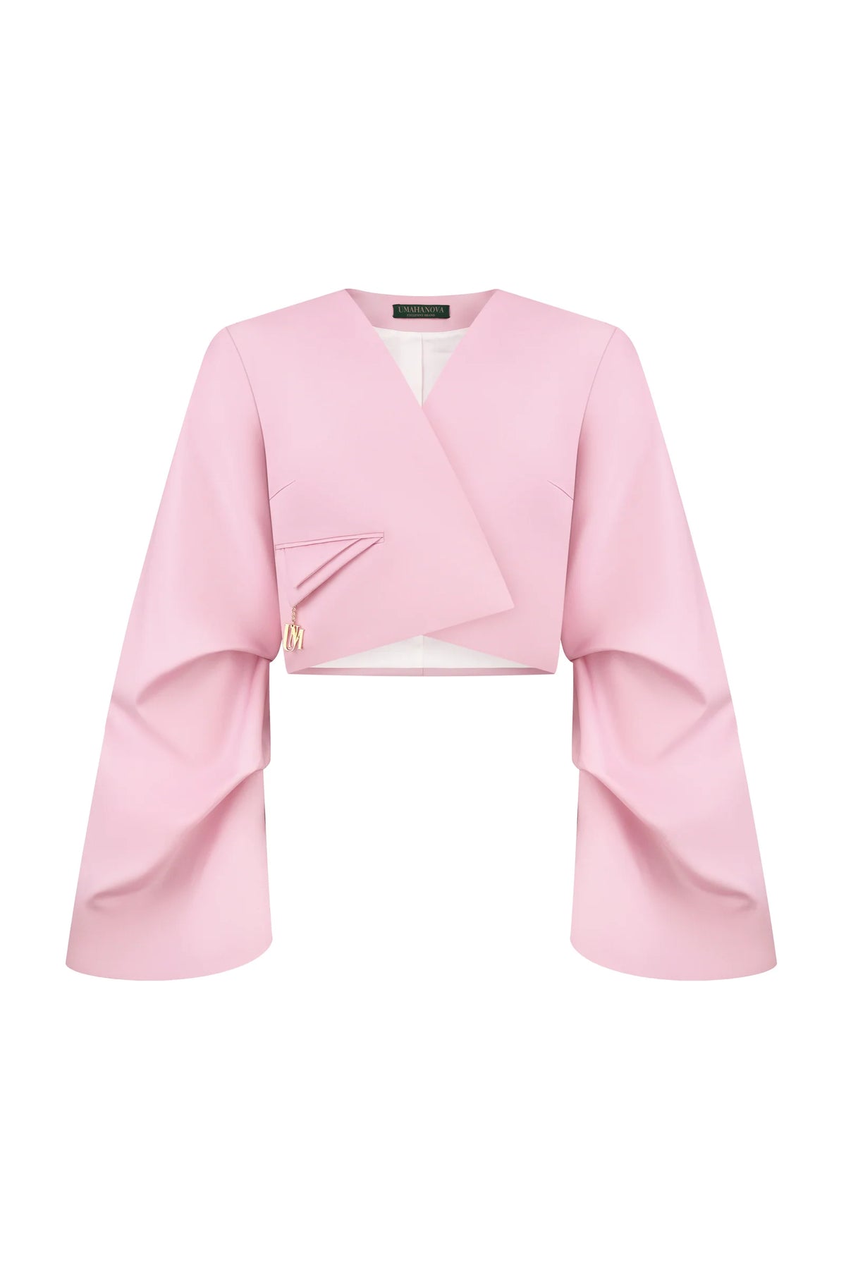 Flux Cropped Blazer in  Rouge