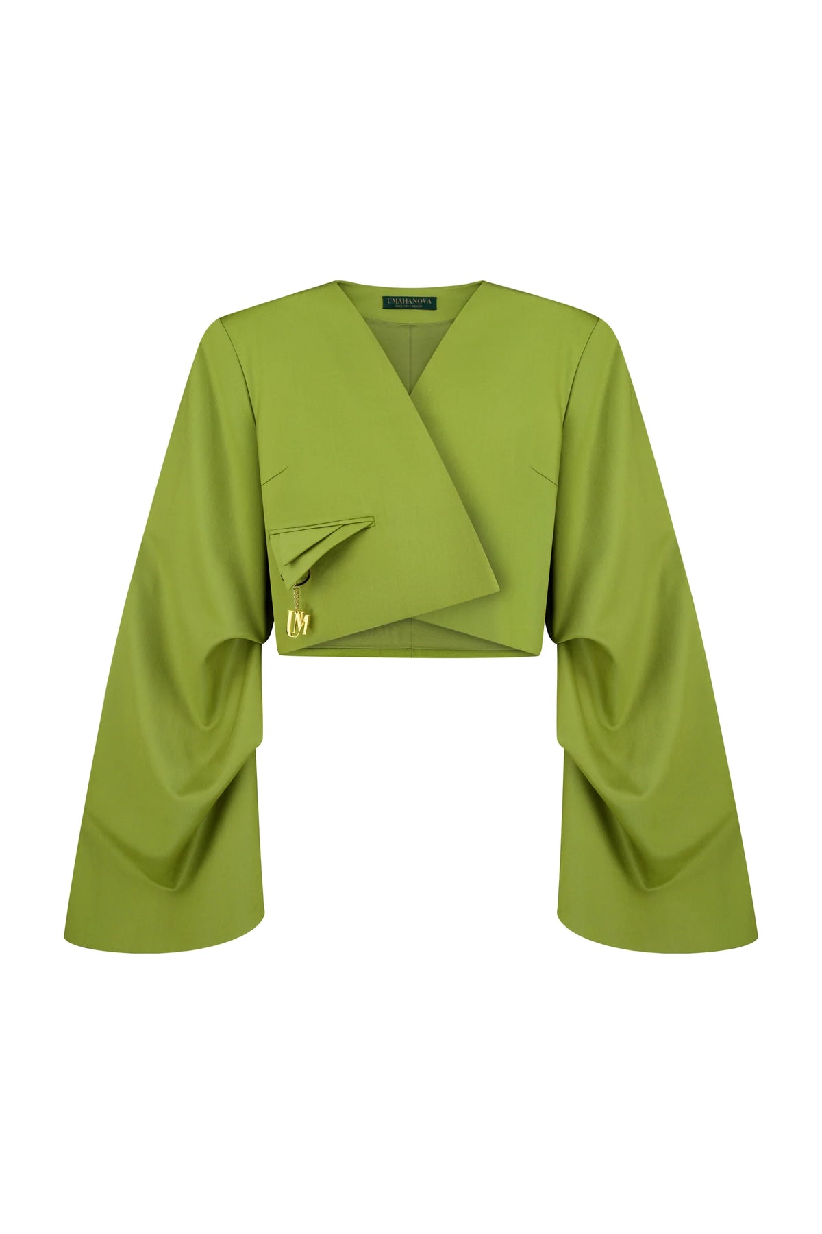Flux Cropped Blazer in Сhartreuse