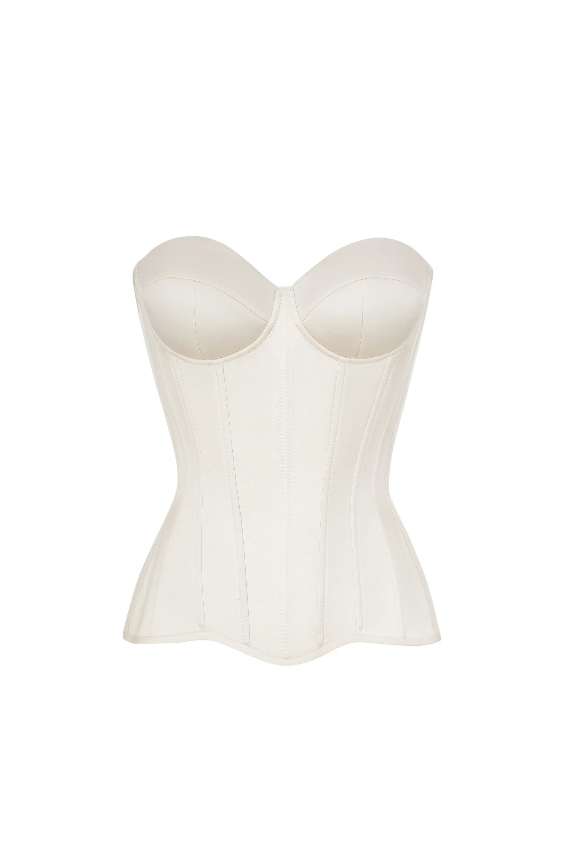 OFF WHITE CORSET WITH CUPS