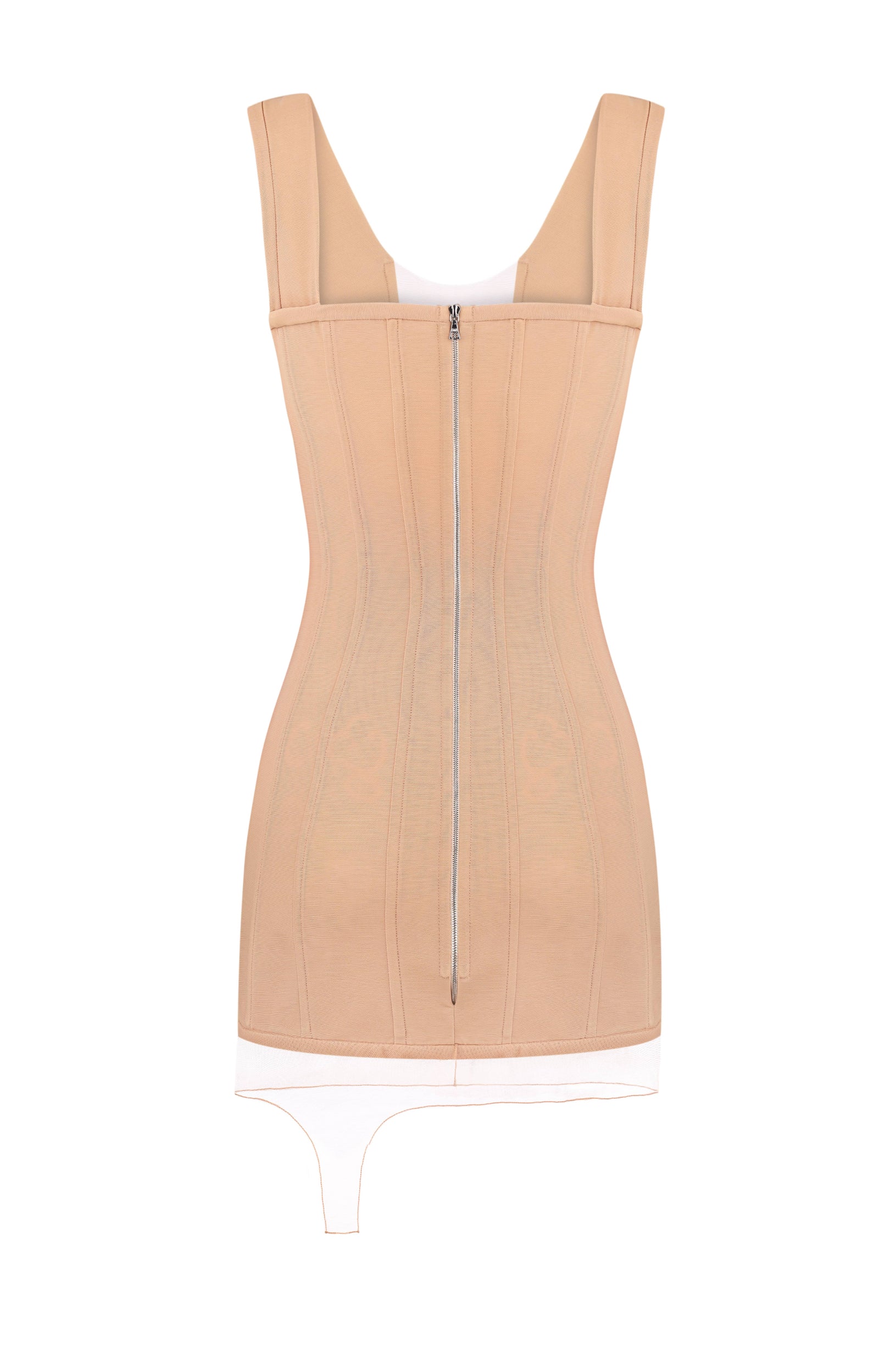 Caramel corset dress