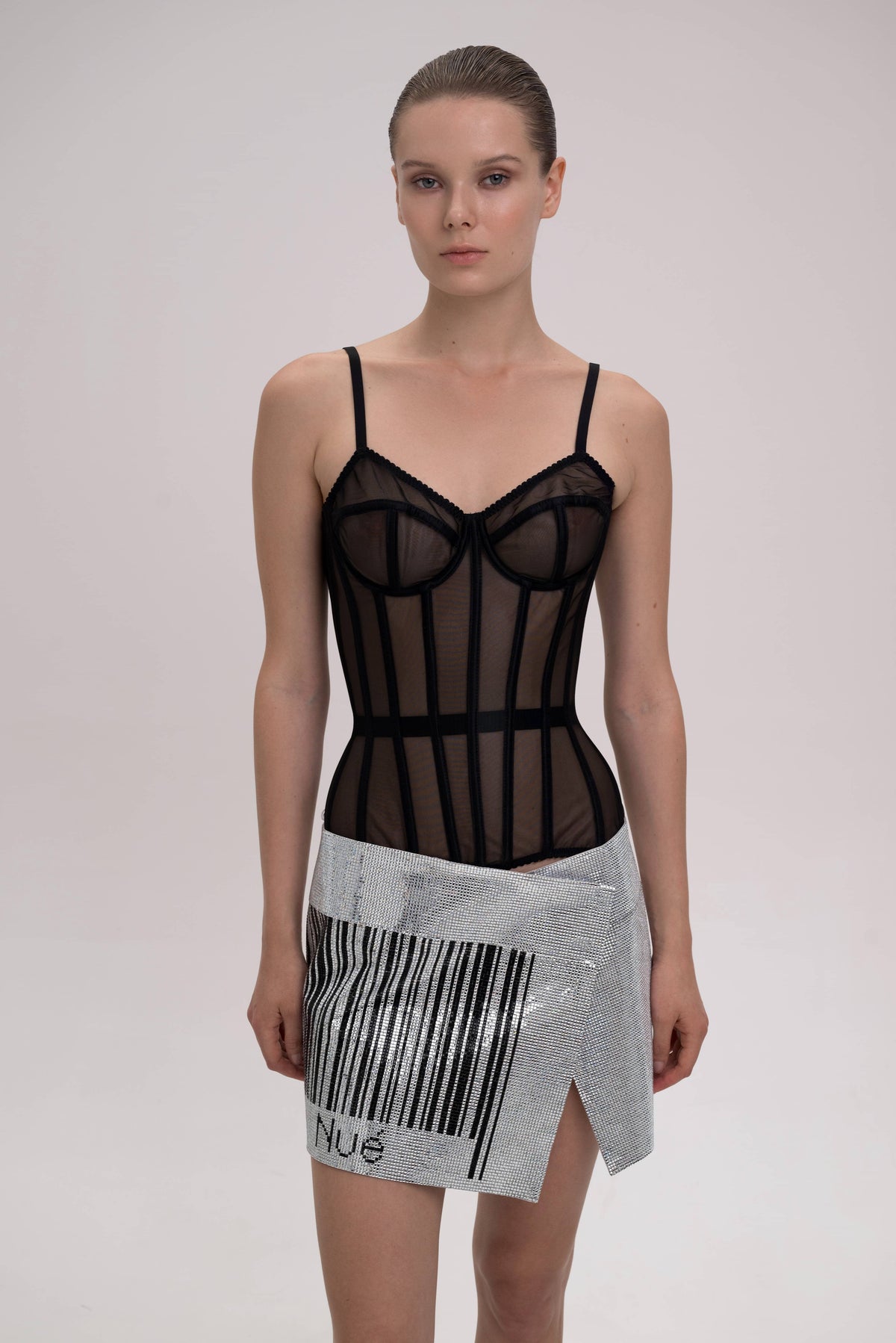 Corset With Transparent Cups