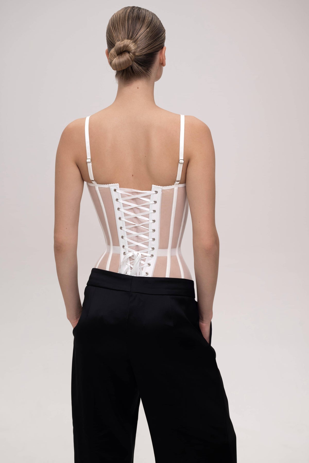 Corset With Transparent Cups