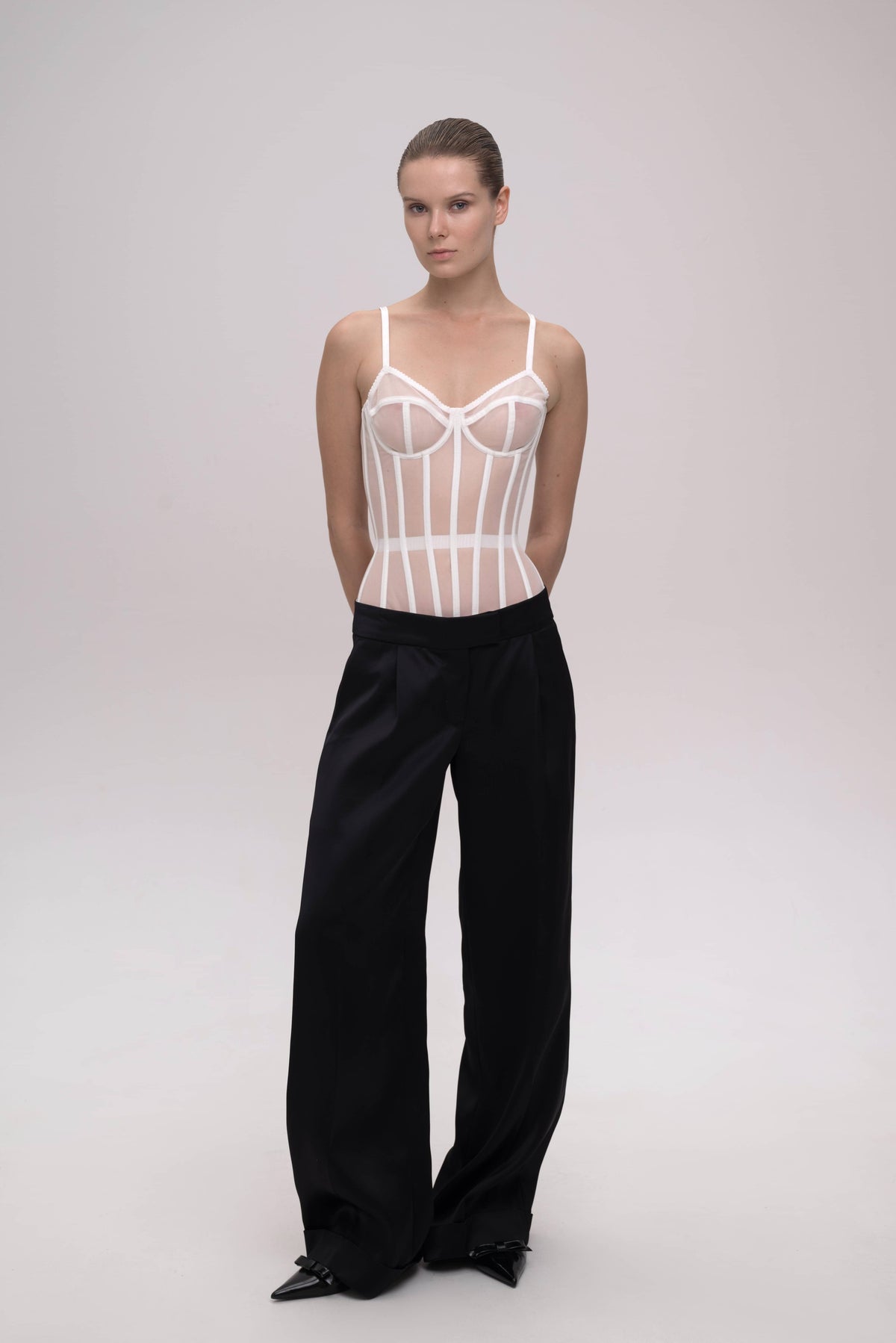 Corset With Transparent Cups