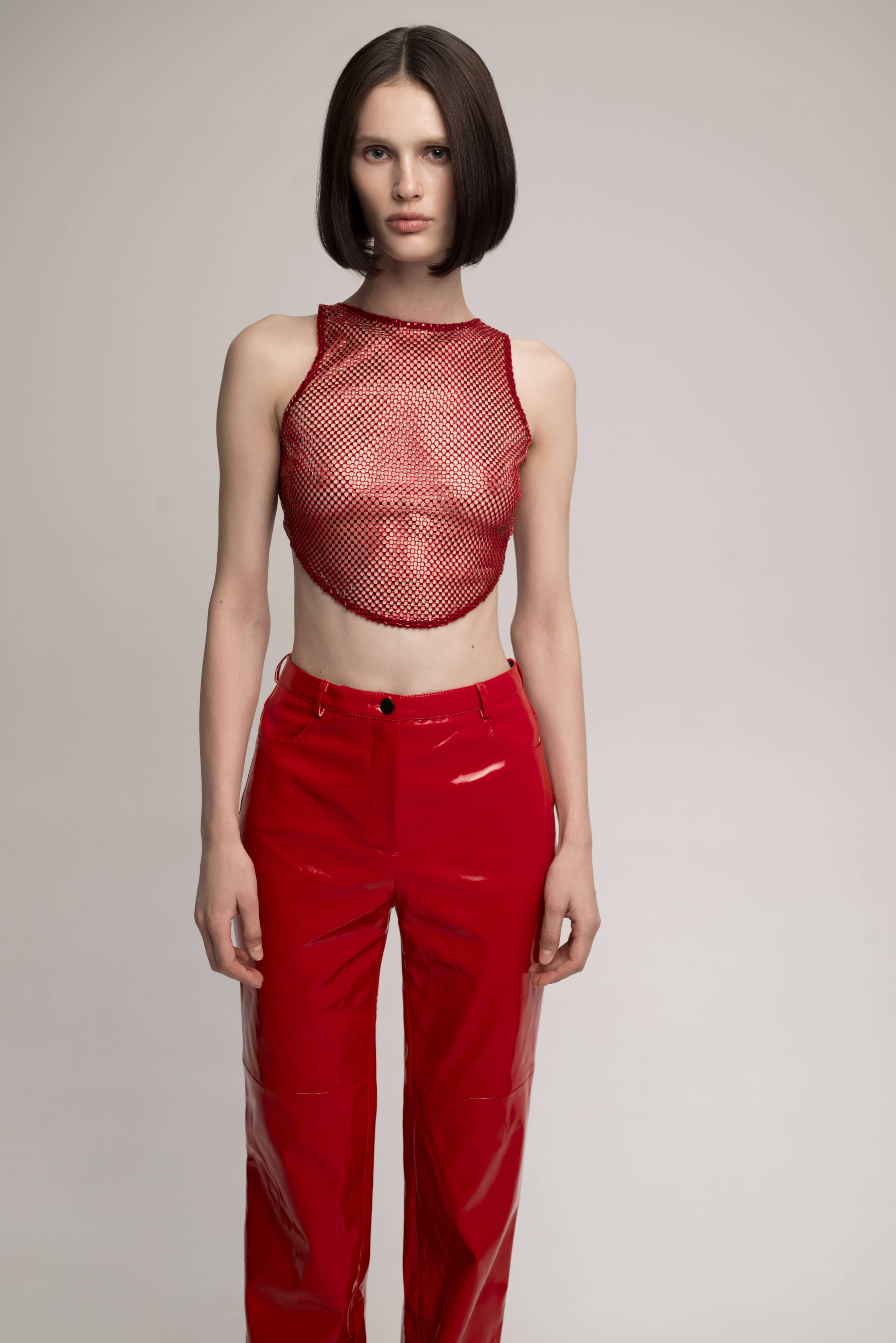 Stardust Armour top in Red