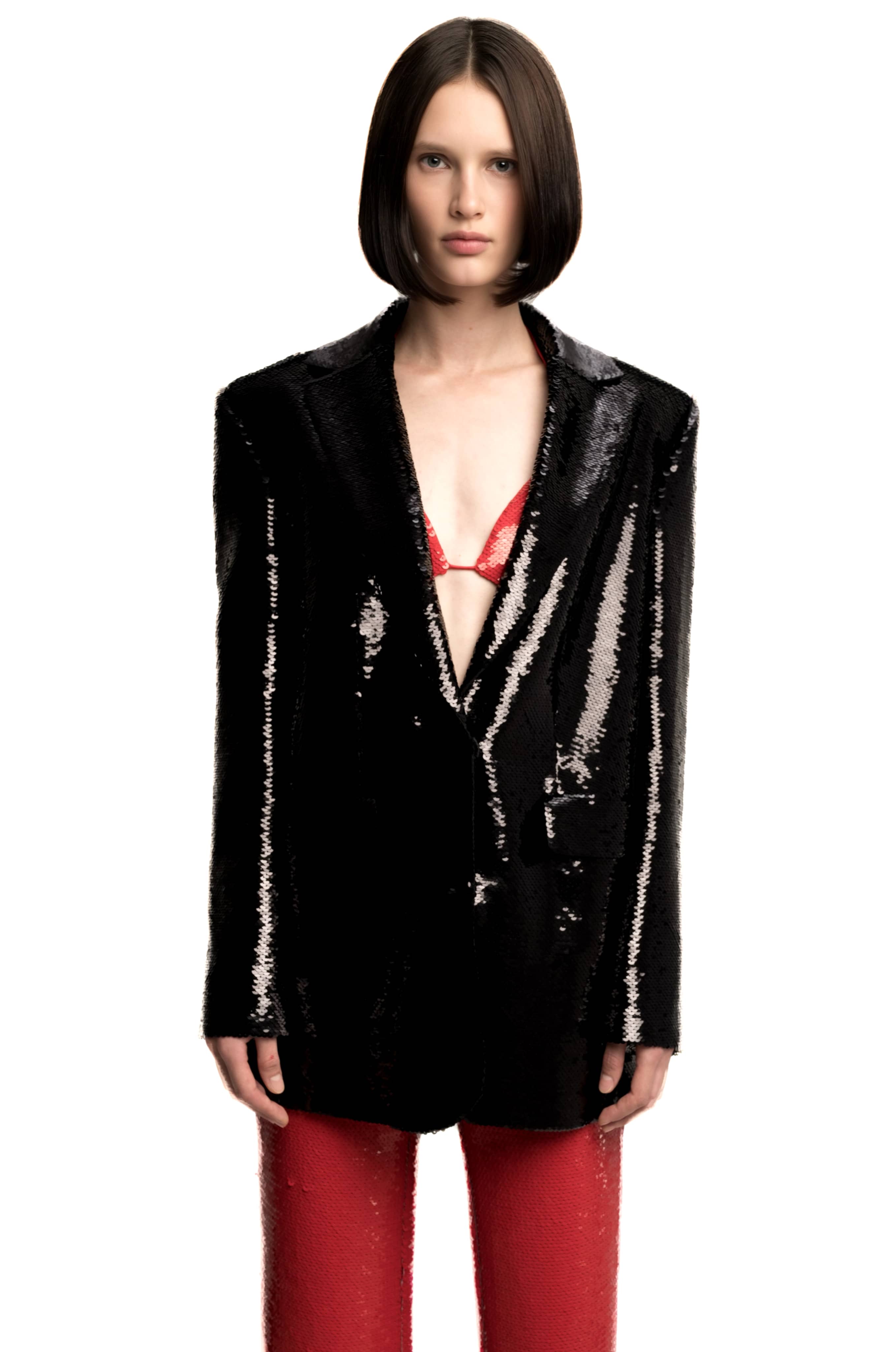 Sequin black jacket