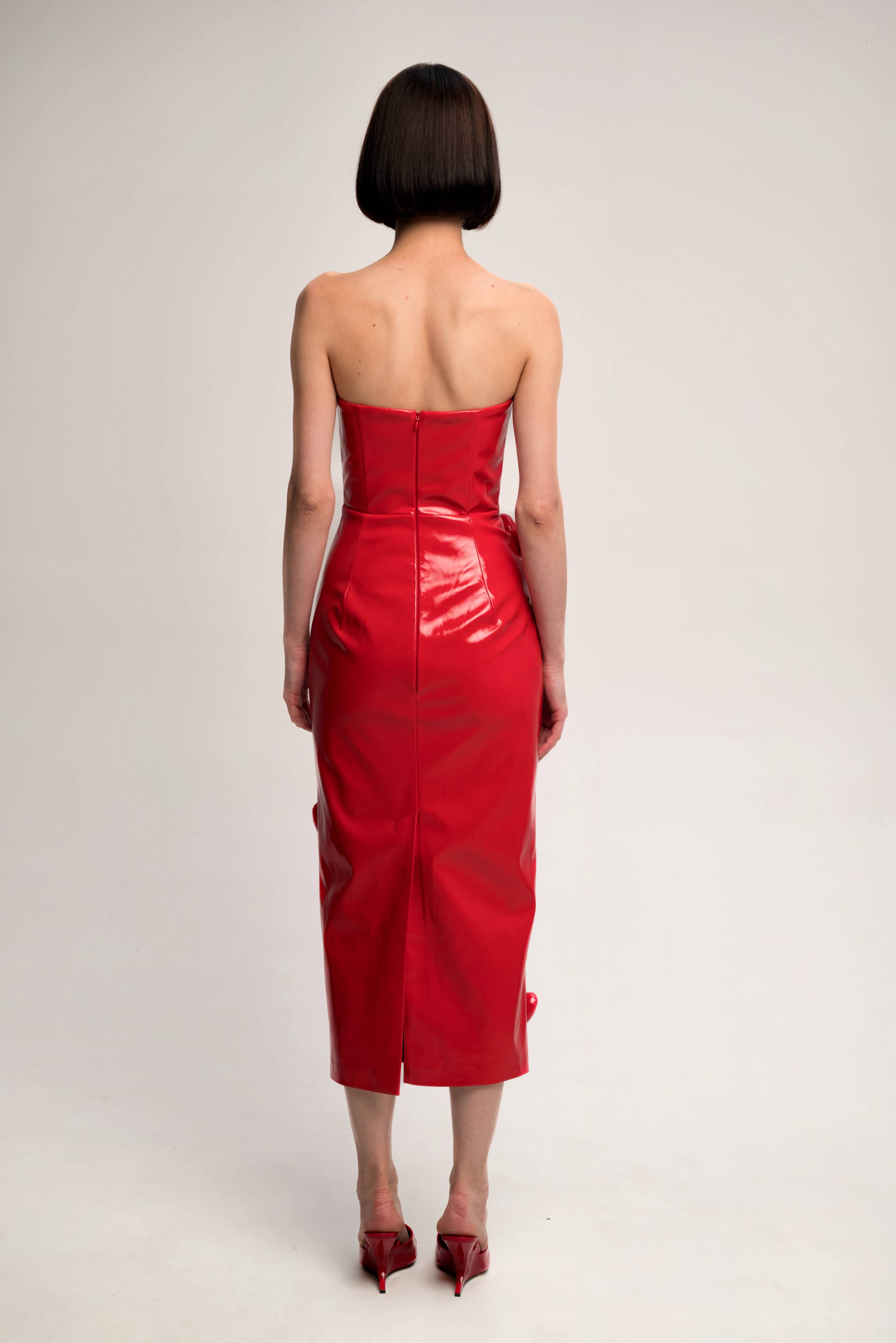 Love Killa dress in Red patent