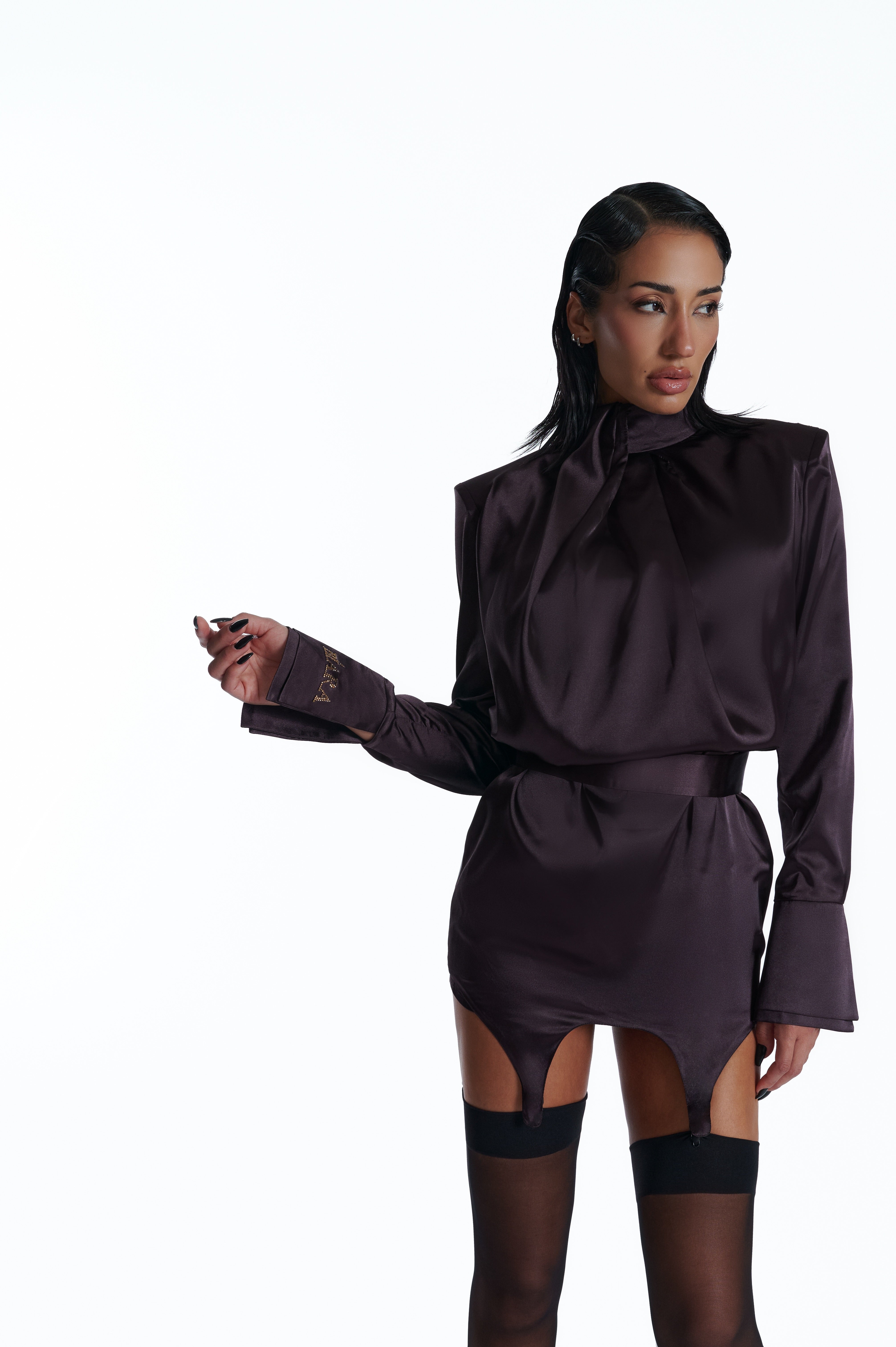 SILK SUSPENDER DRESS
