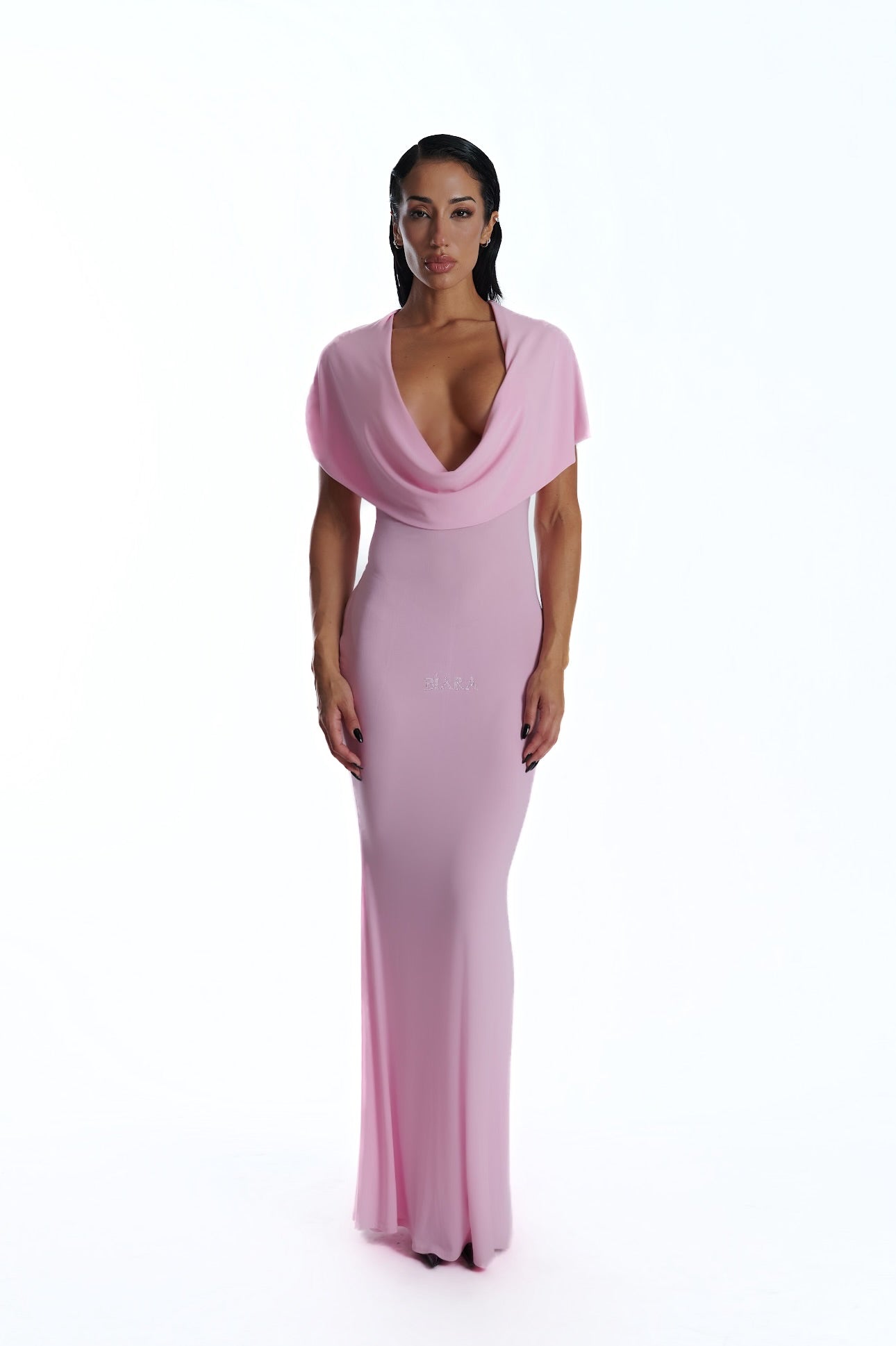 LONG DRESS WITH A HOOD