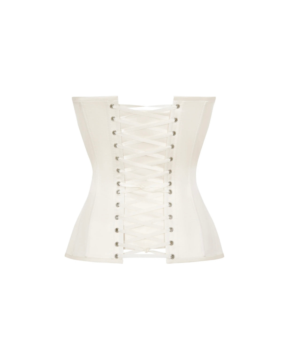 IVORY SATIN CORSET WITH CUPS