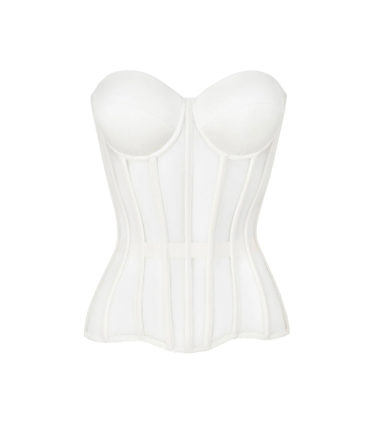 OFF WHITE CORSET WITH CUPS