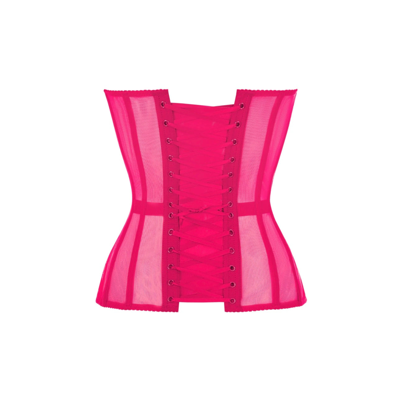 HOT PINK CORSET WITH CUPS