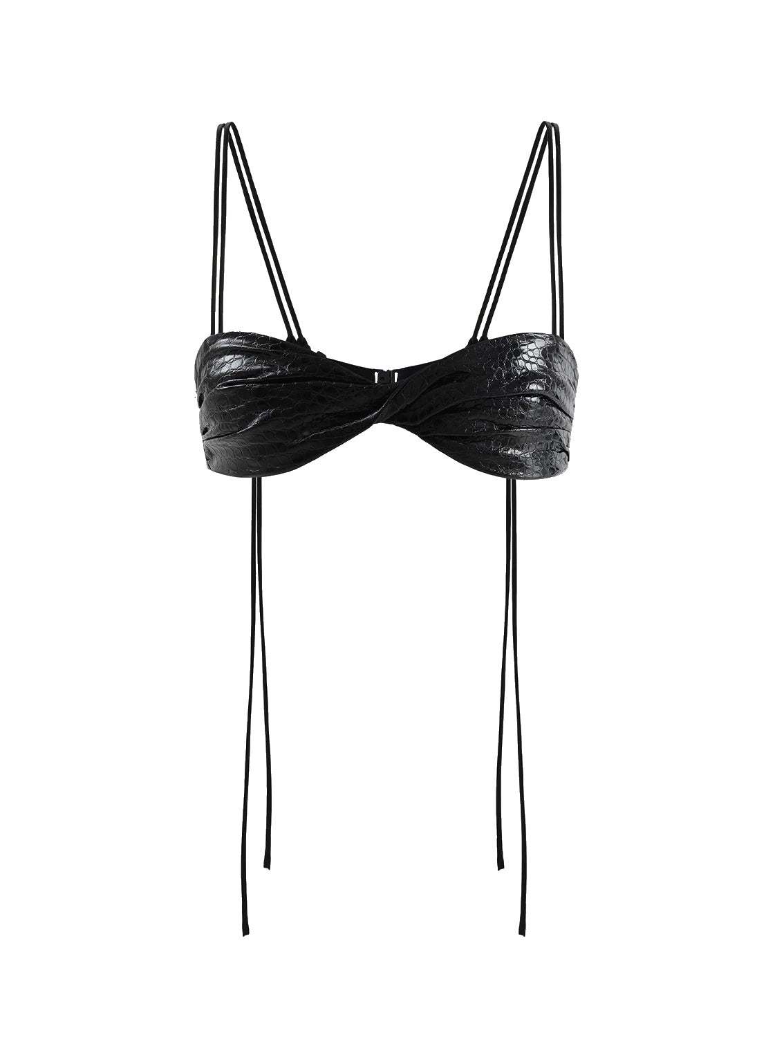 Coverup bra in Onyx Croc