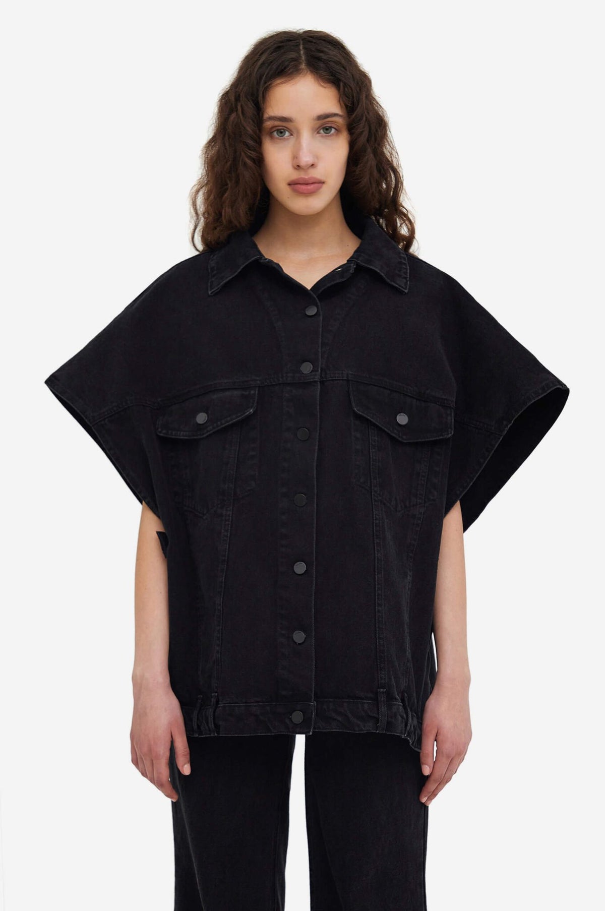 Denim Moto Vest