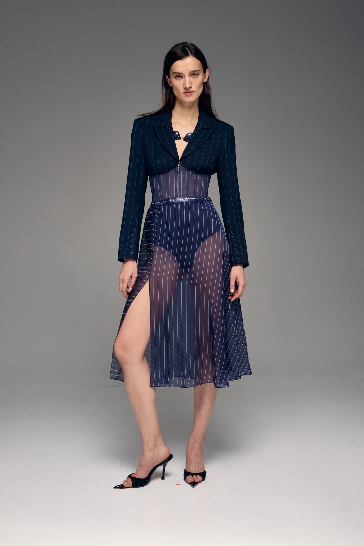 CORSETED JACKET-BODYSUIT