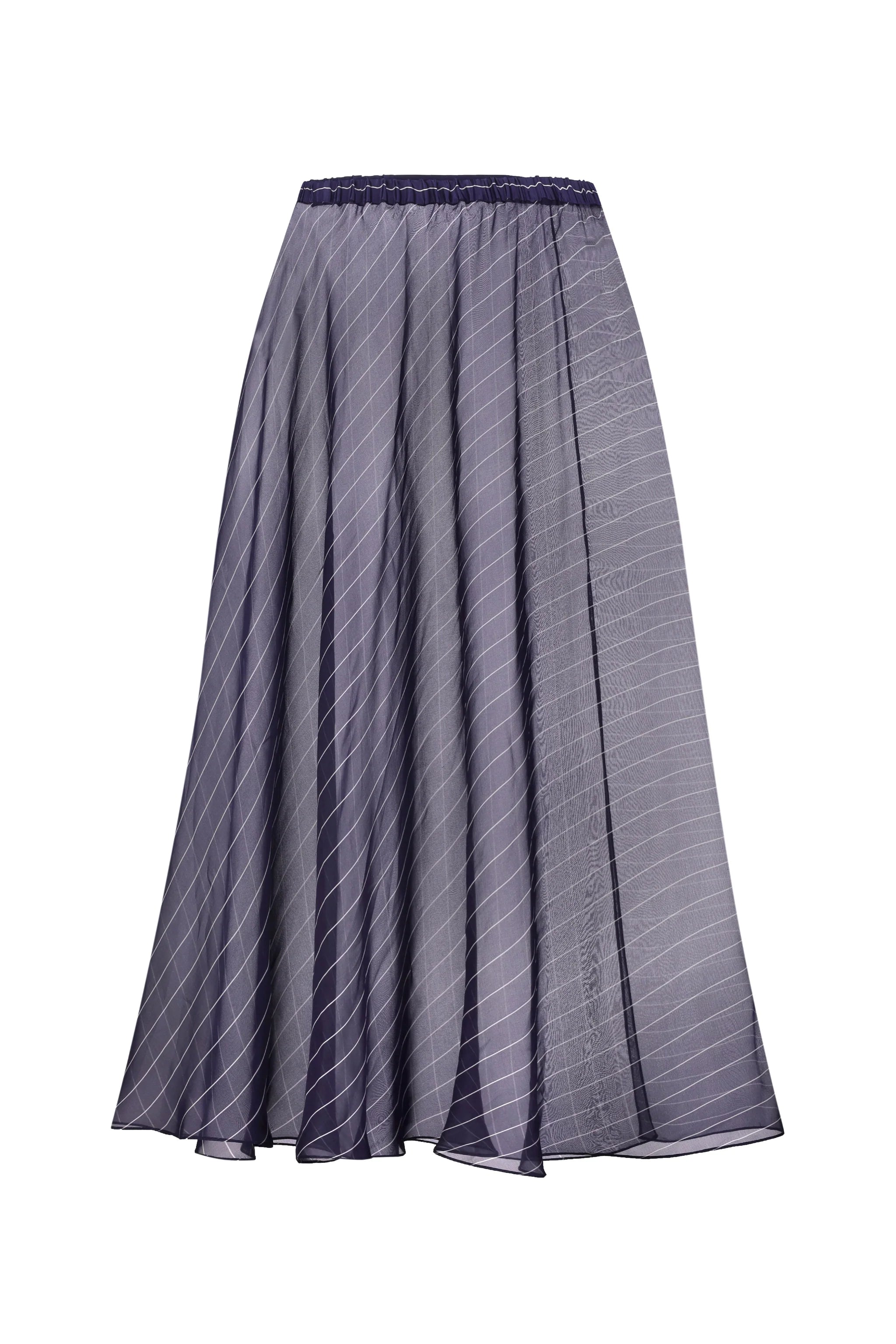 TRANSLUCENT SKIRT WITH A CUT