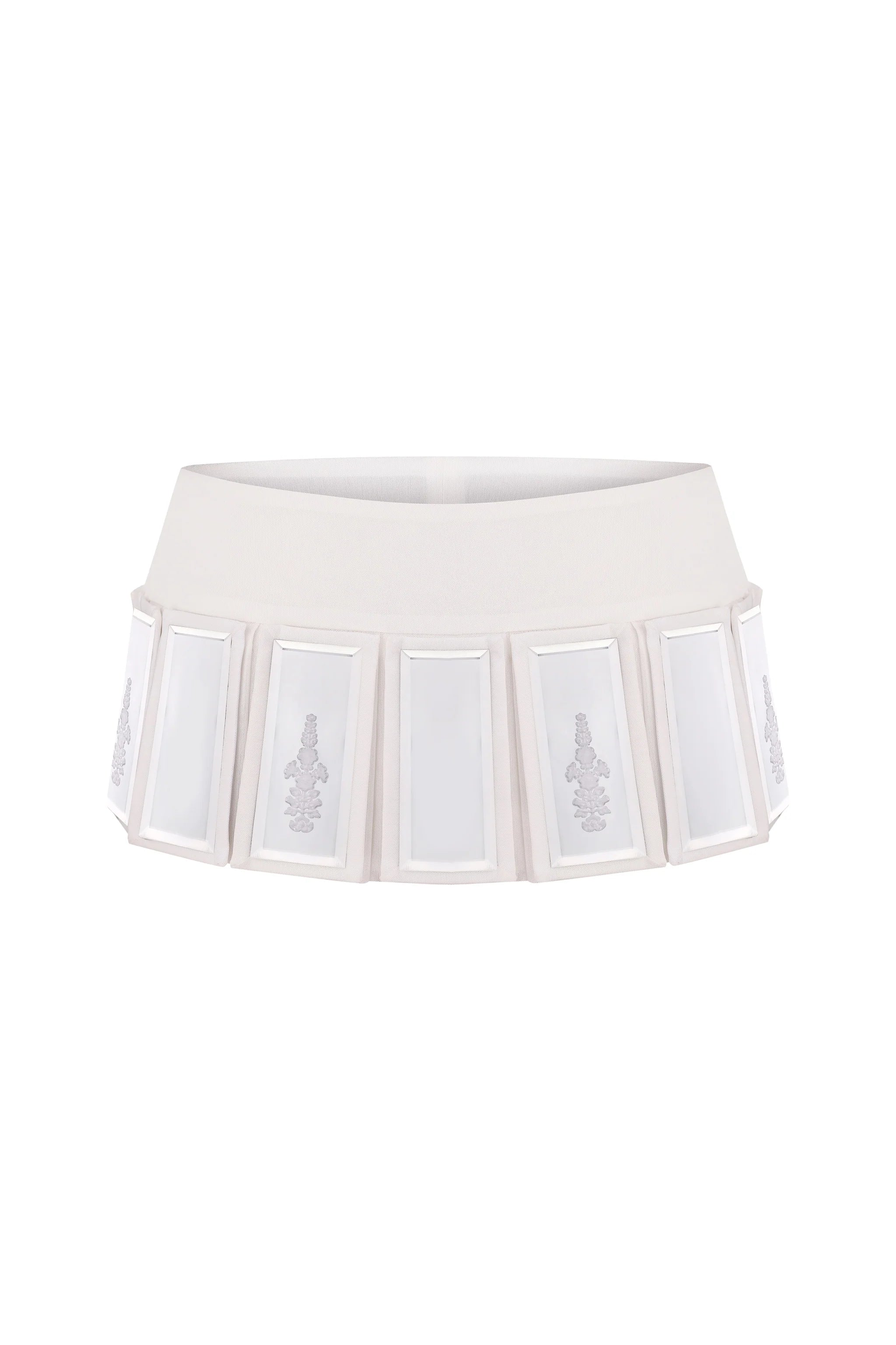SKIRT WITH DETACHABLE PLATES
