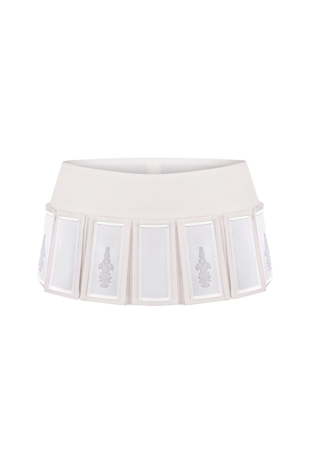 SKIRT WITH DETACHABLE PLATES