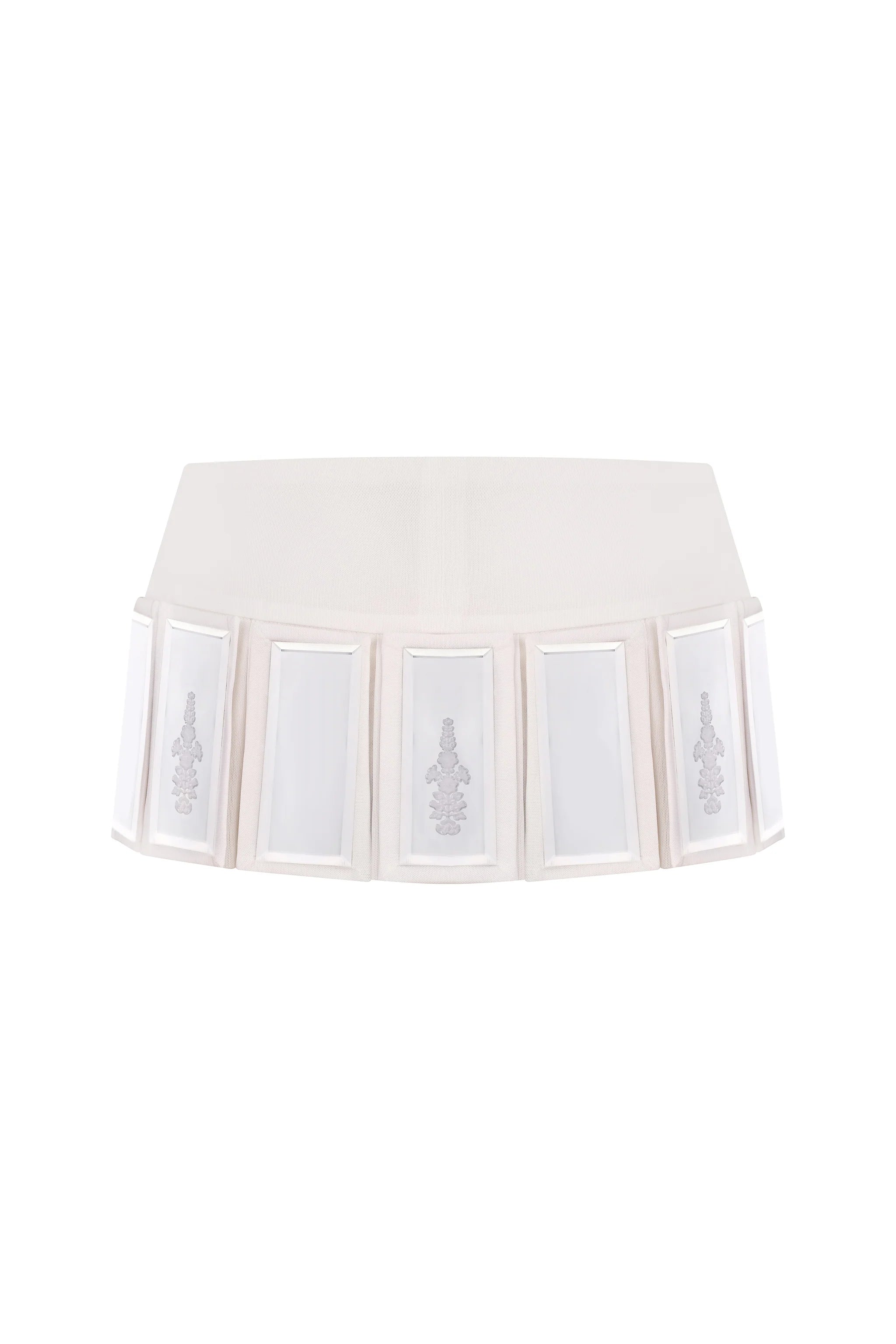 SKIRT WITH DETACHABLE PLATES