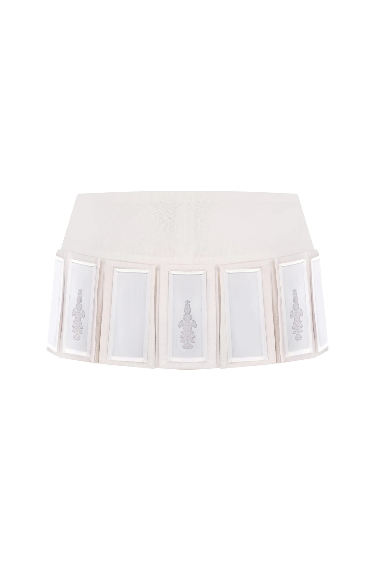 SKIRT WITH DETACHABLE PLATES