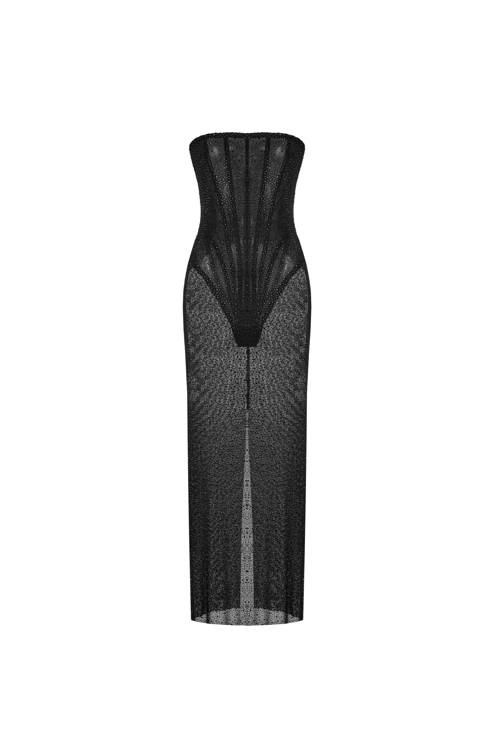 CRYSTAL CORSET DRESS