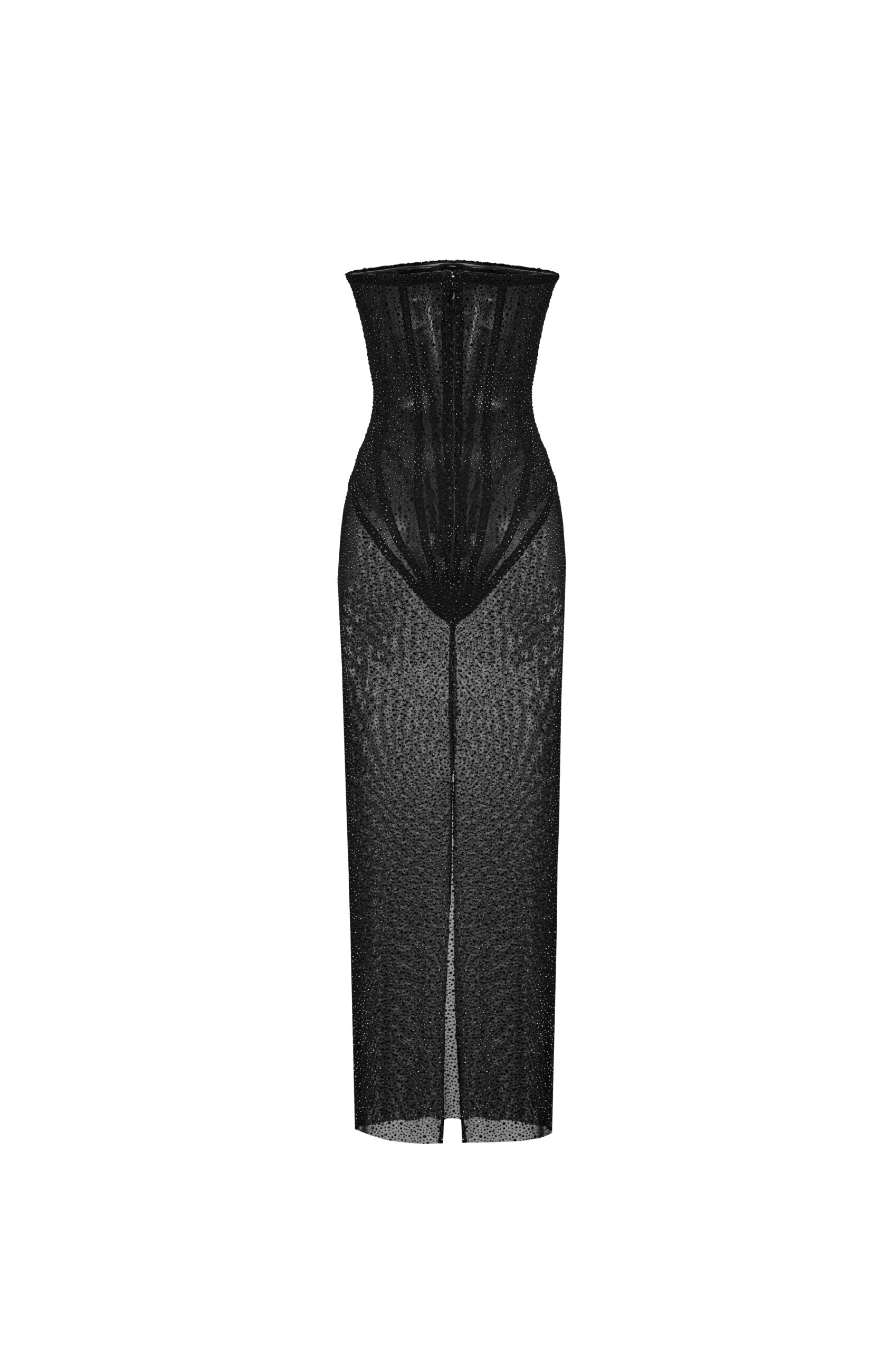CRYSTAL CORSET DRESS
