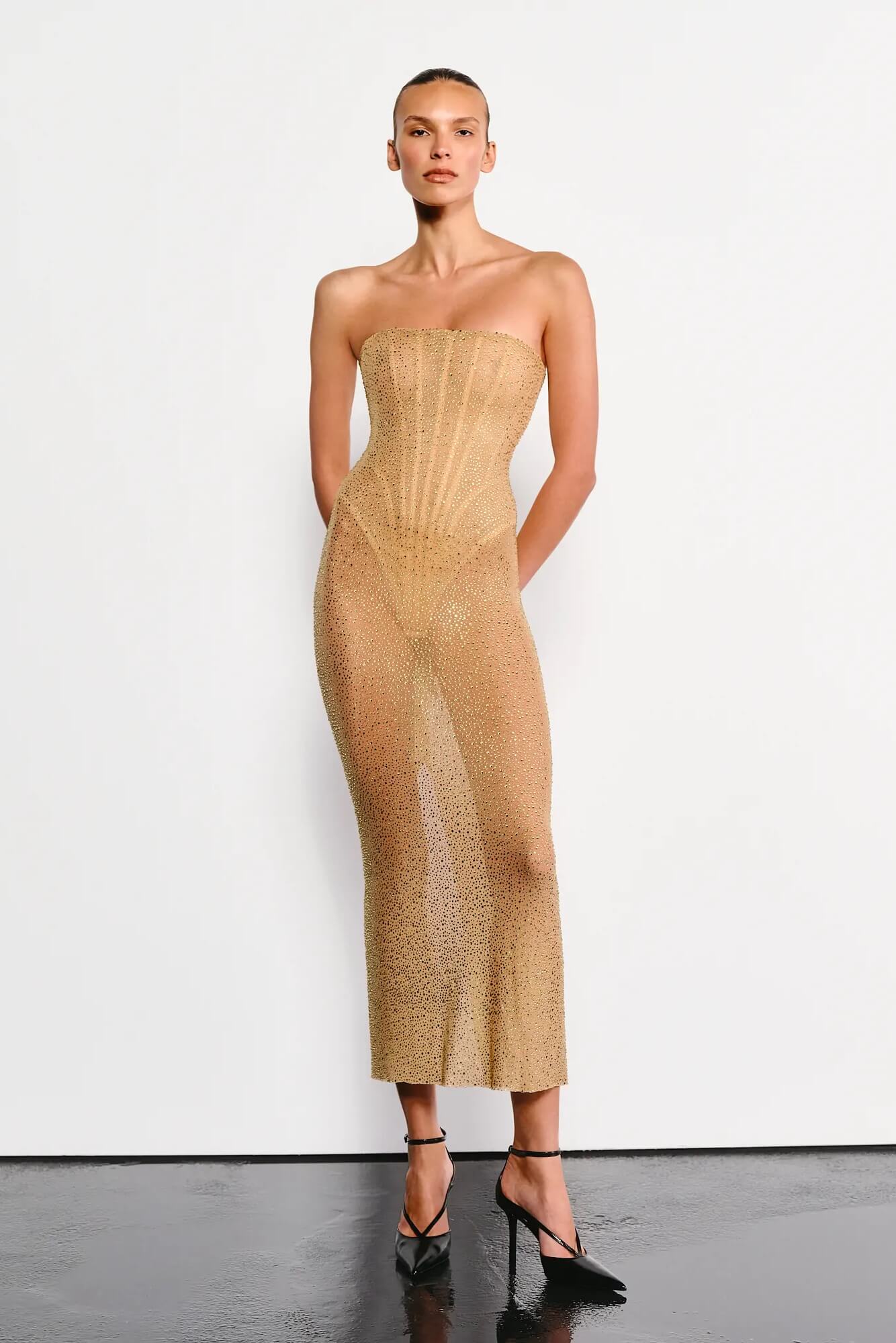 CRYSTAL CORSET DRESS
