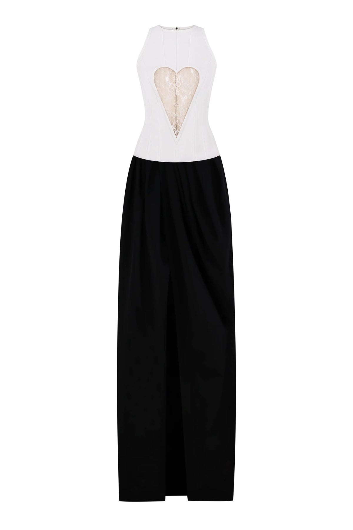 FLOOR-LENGTH DRESS WITH LACE 