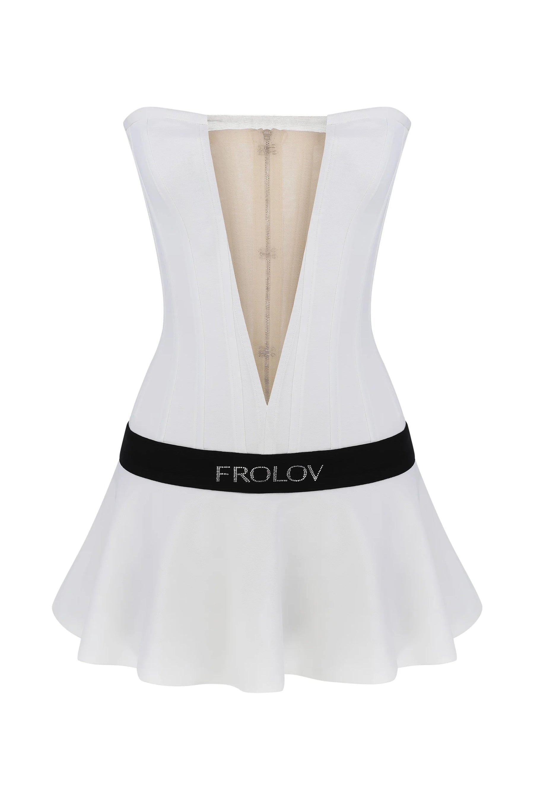 TENNIS STYLE DRESS WITH CORSET TOP