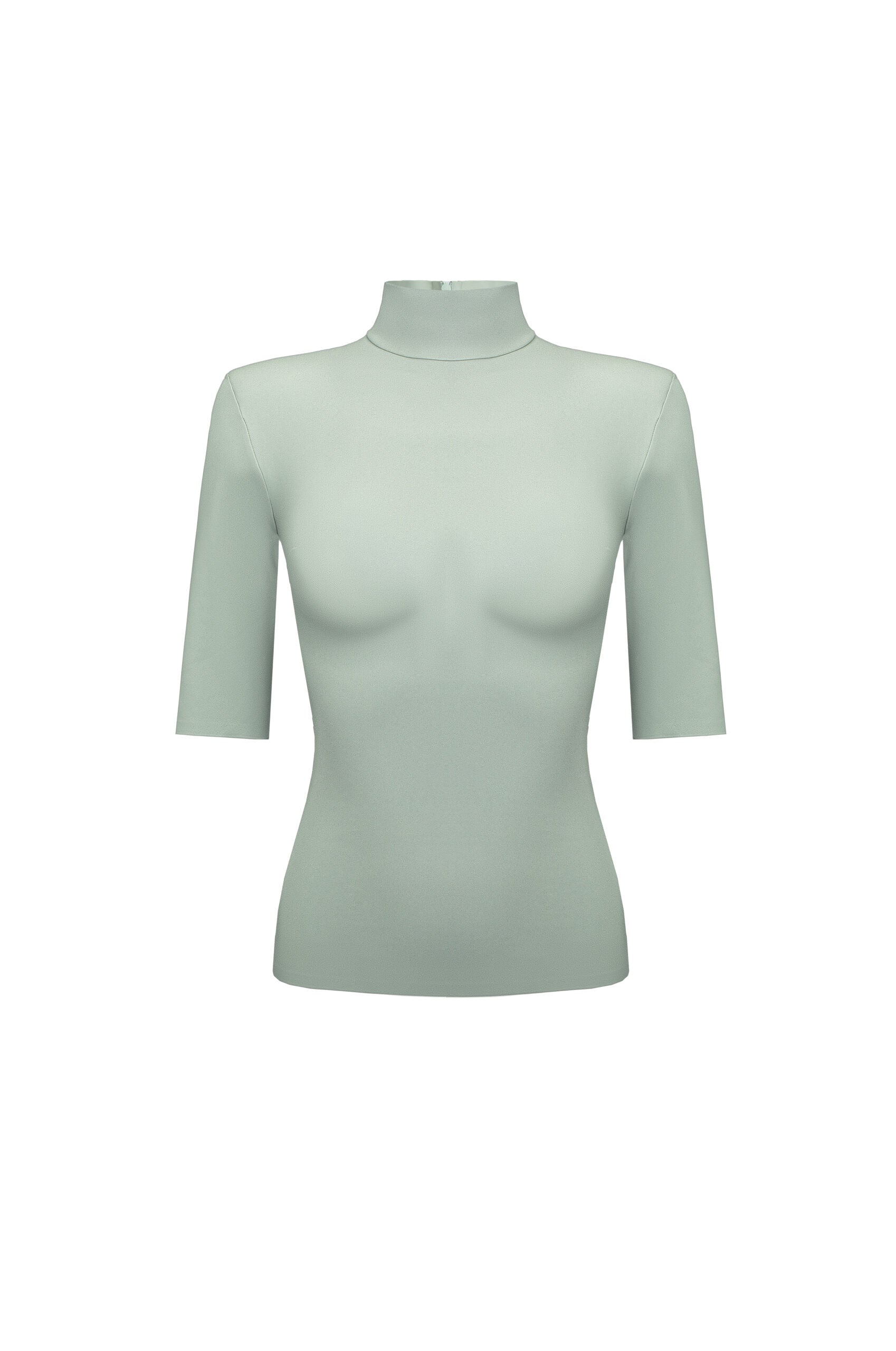 VEGAN LEATHER SHORT SLEEVE TOP