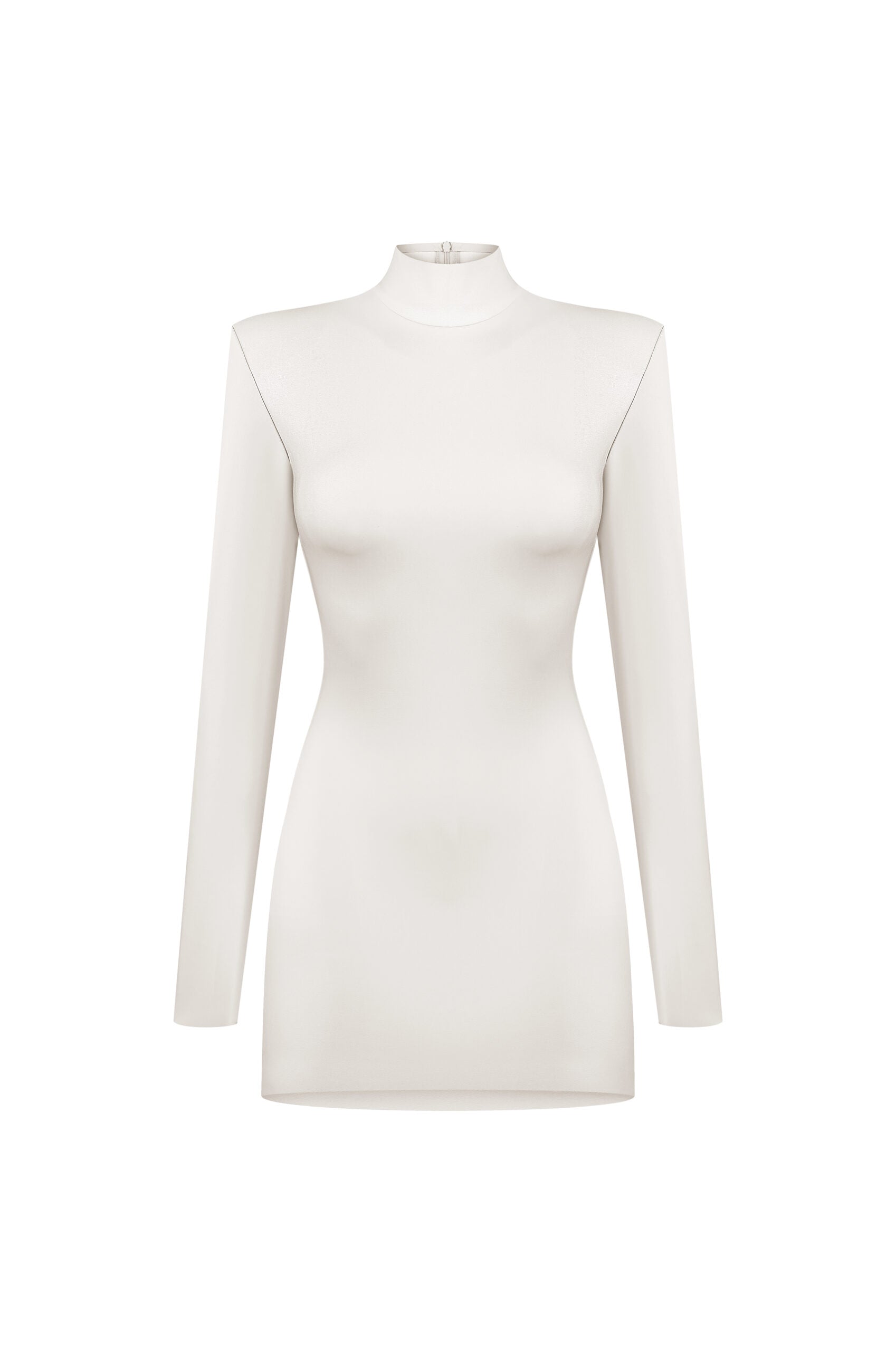 VEGAN LEATHER HOURGLASS MINI DRESS