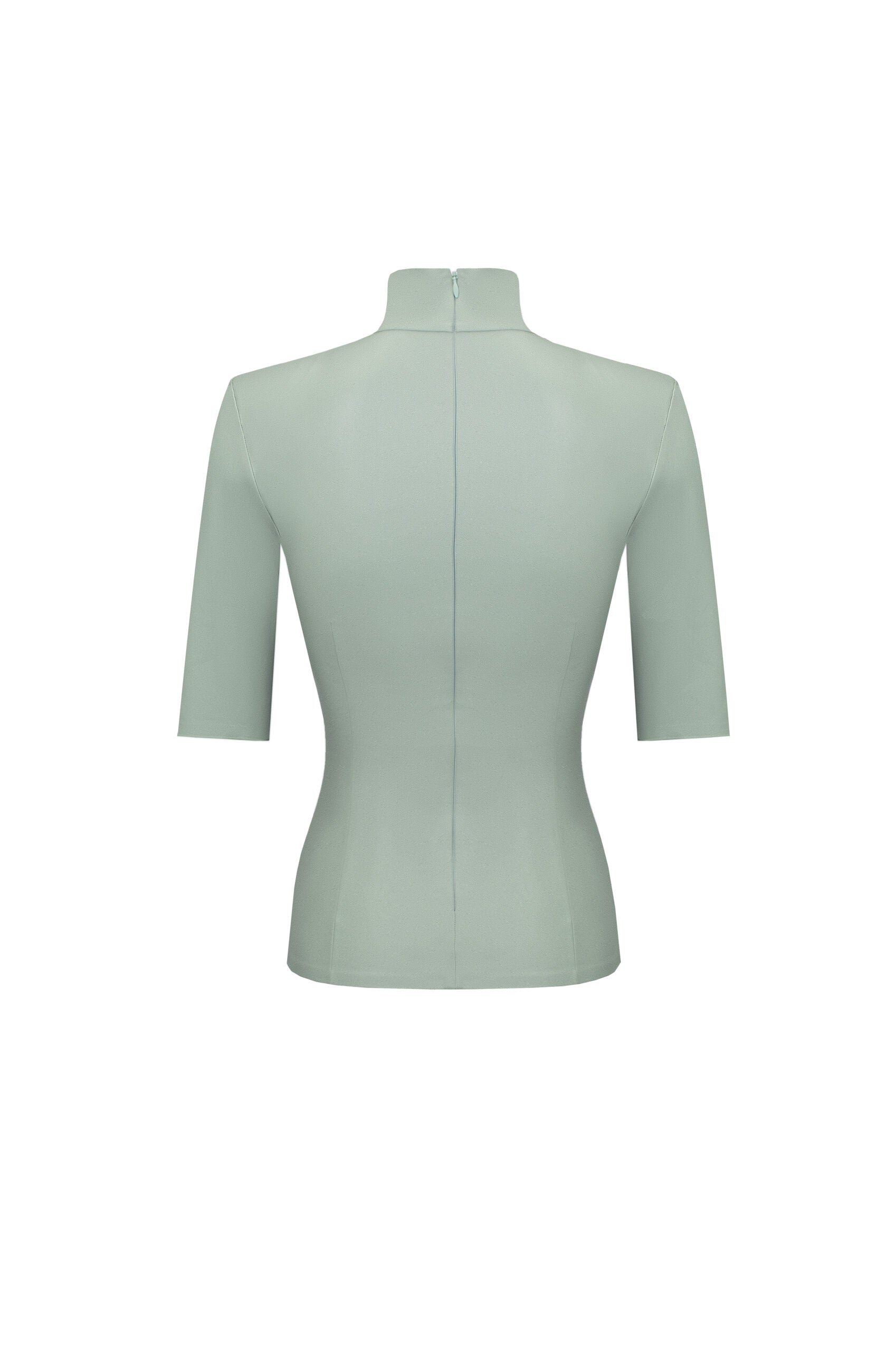 VEGAN LEATHER SHORT SLEEVE TOP