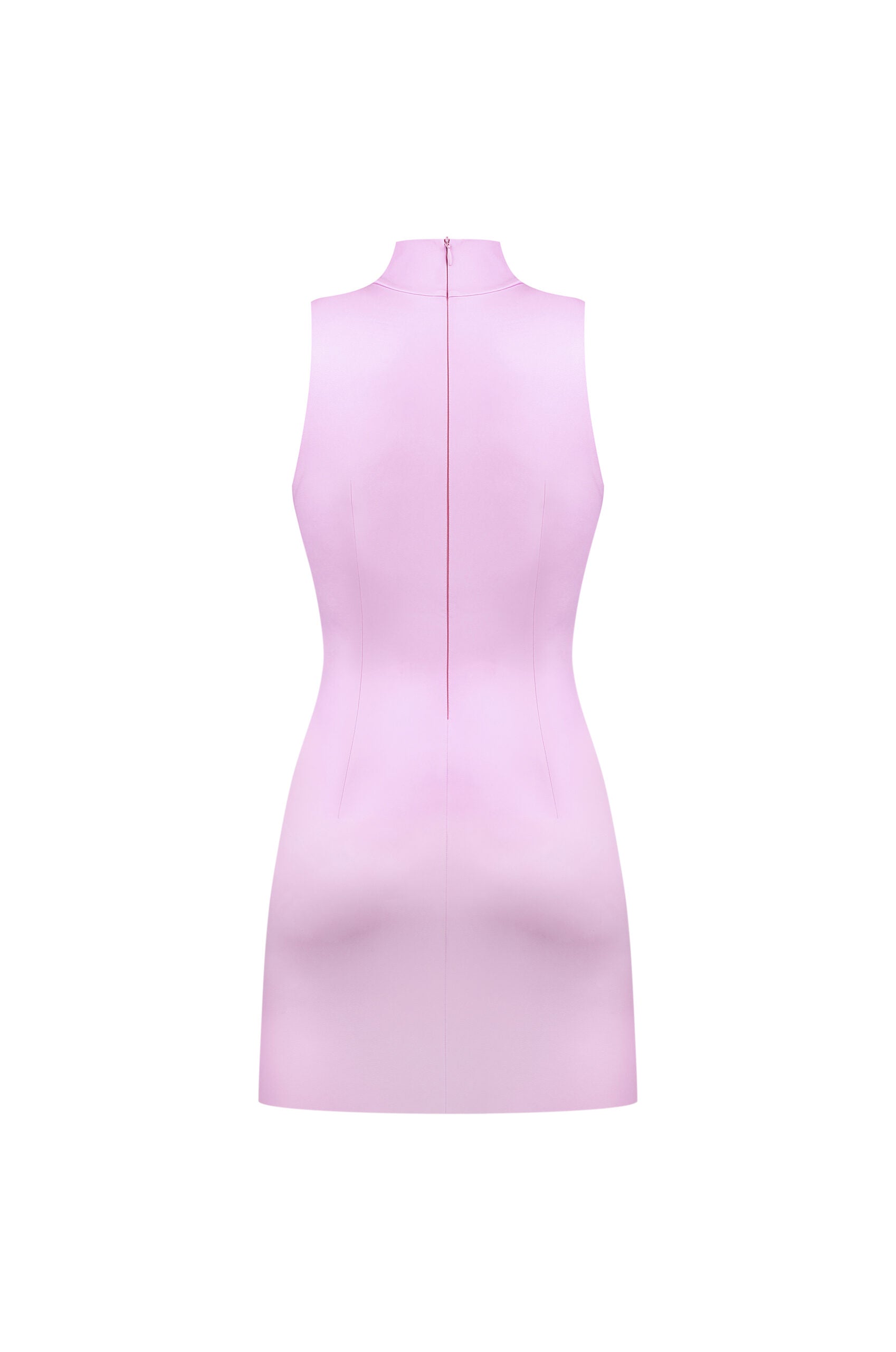 VEGAN LEATHER SCULPTING MINI DRESS