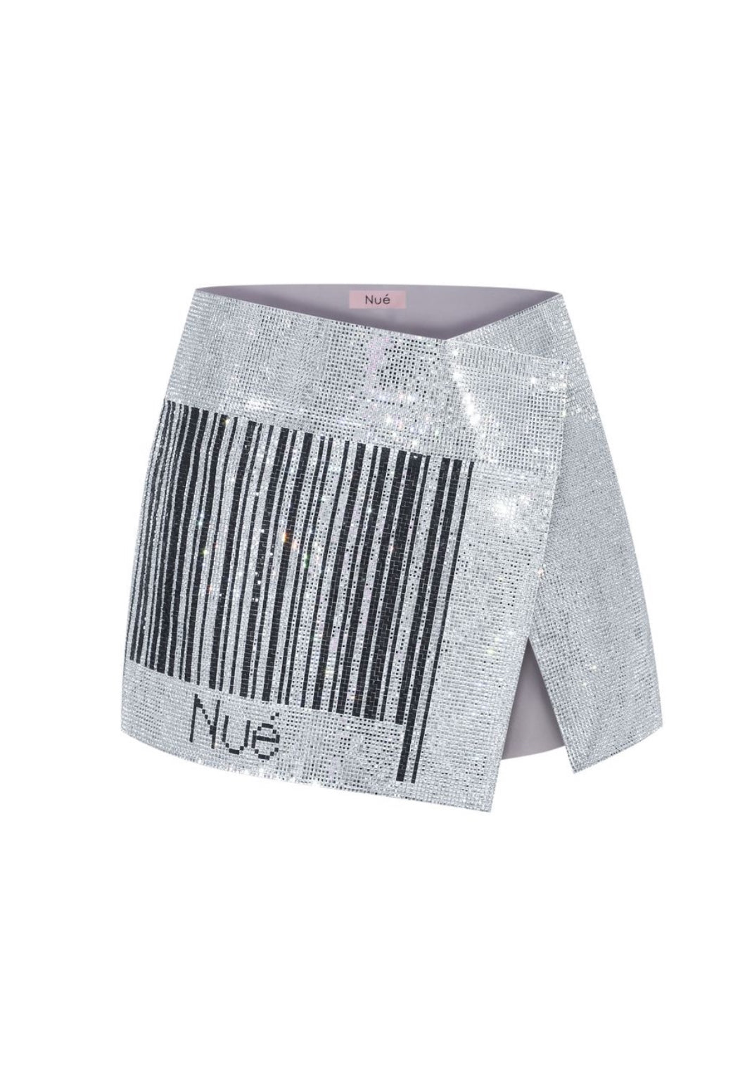 BARCODE MIRROR SKIRT