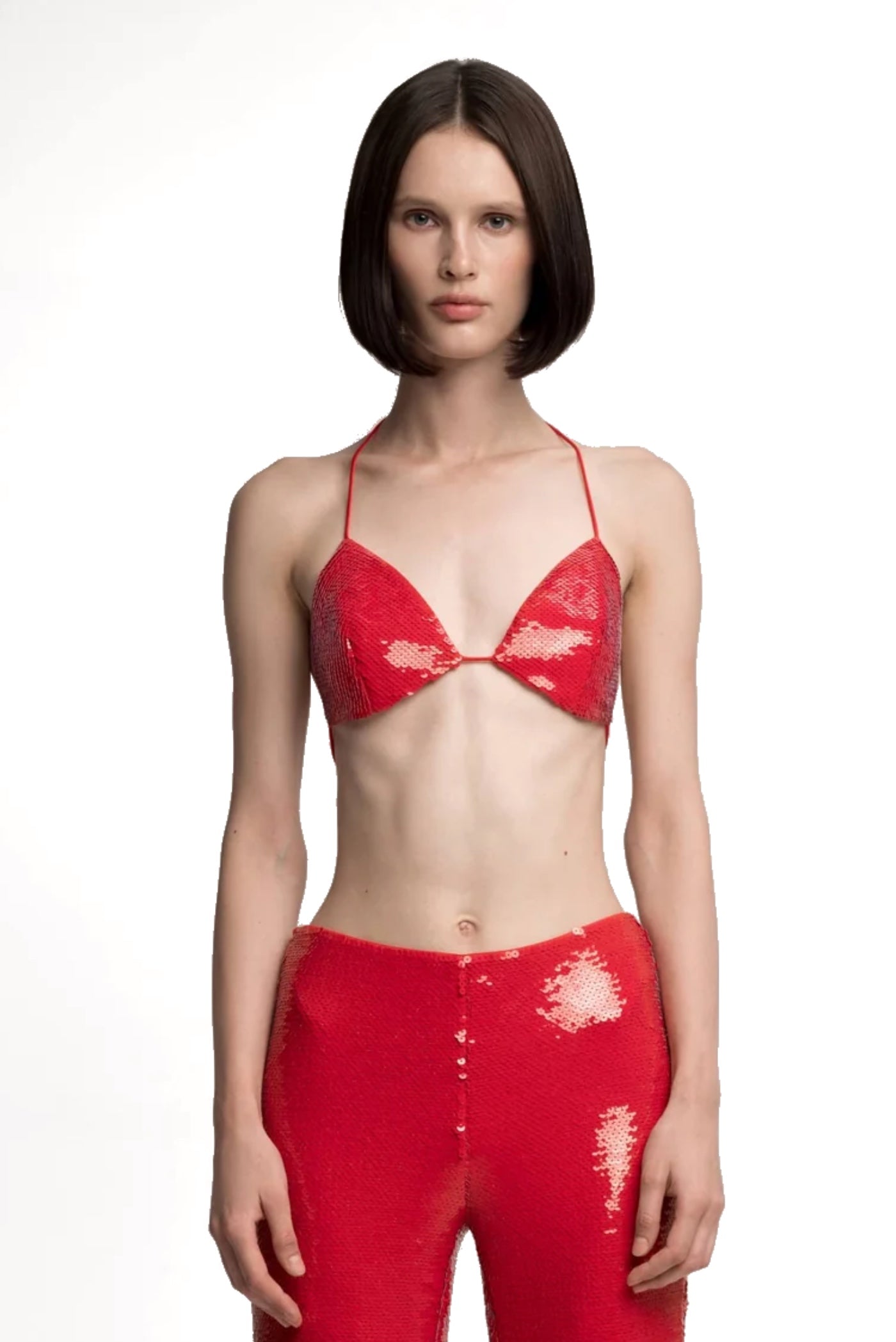 Red Jade Sequin Bra