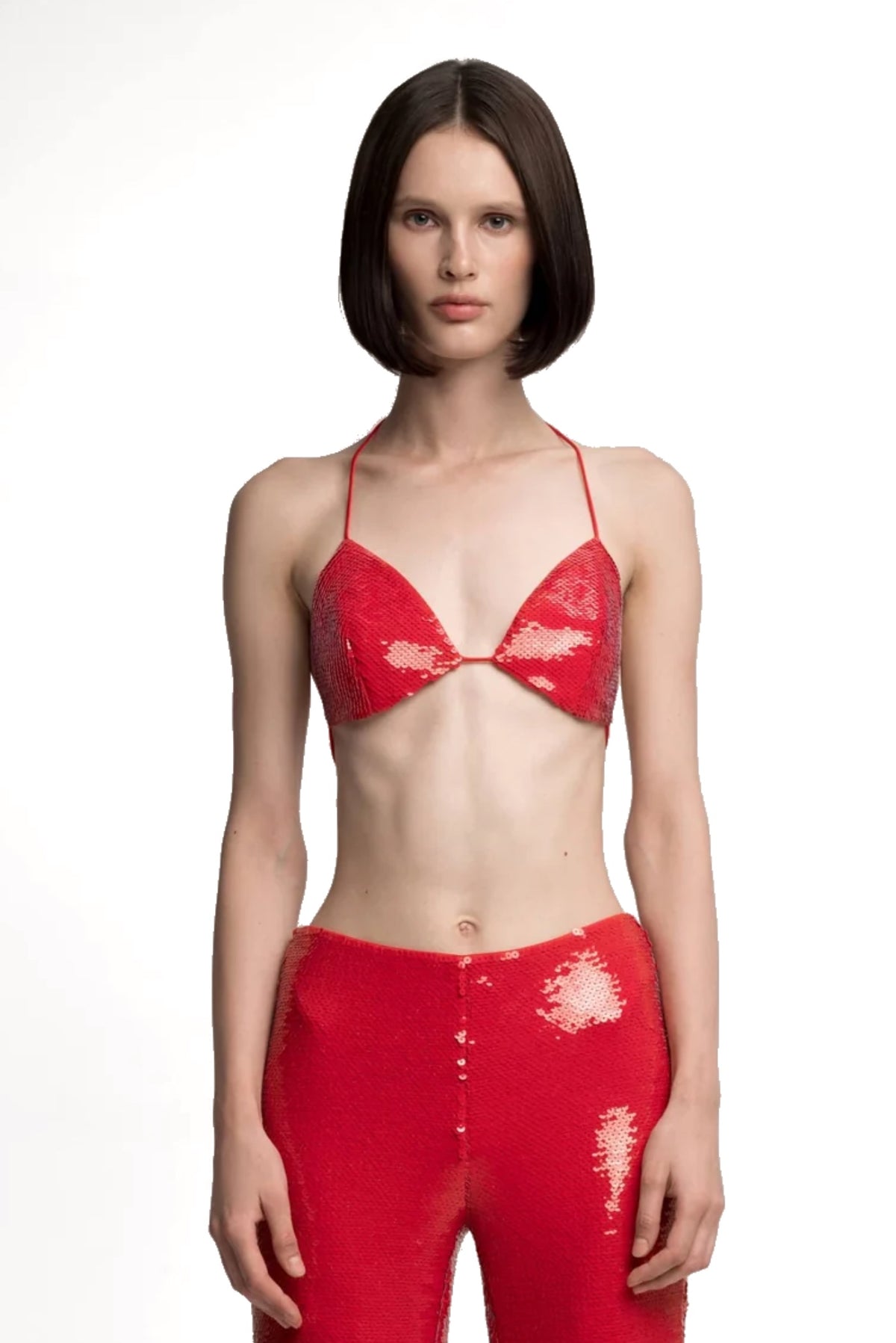 Red Jade Sequin Bra