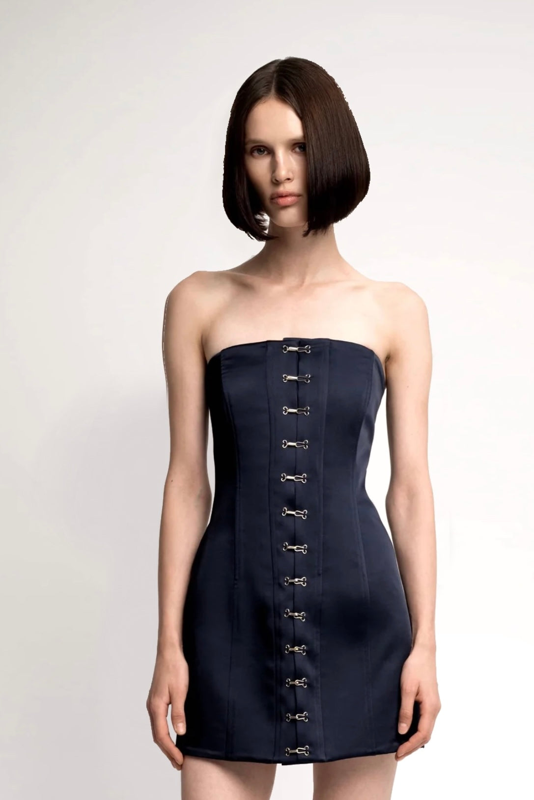 LOREN DRESS NAVY-BLUE