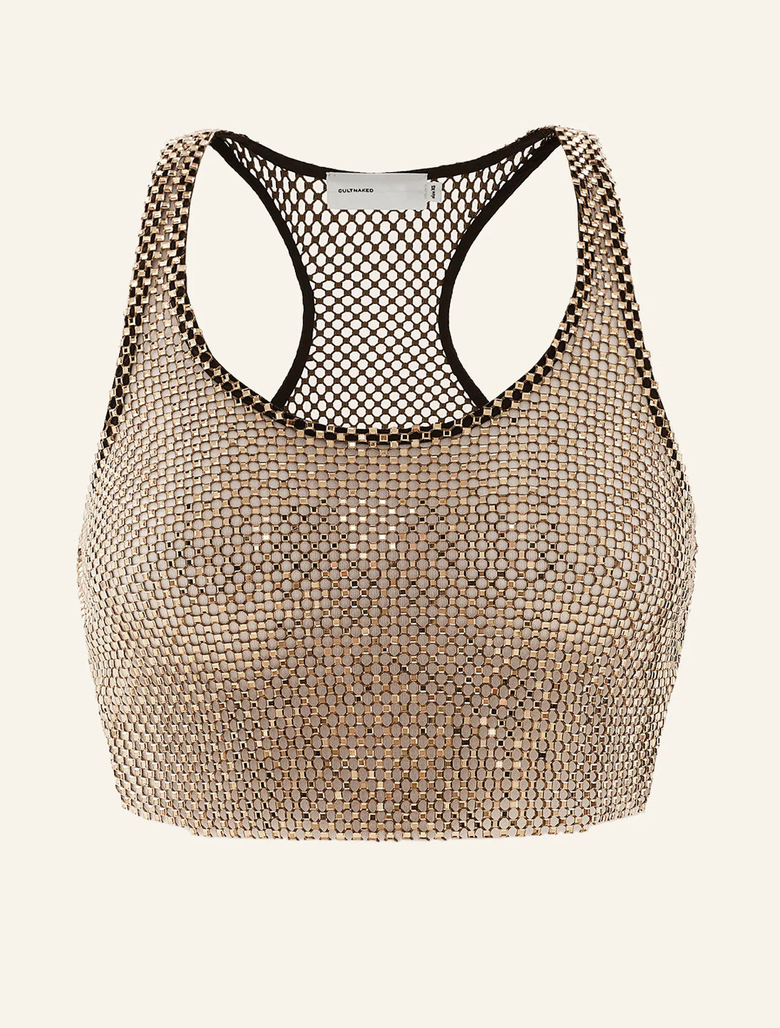 Stardust crop top in Choco