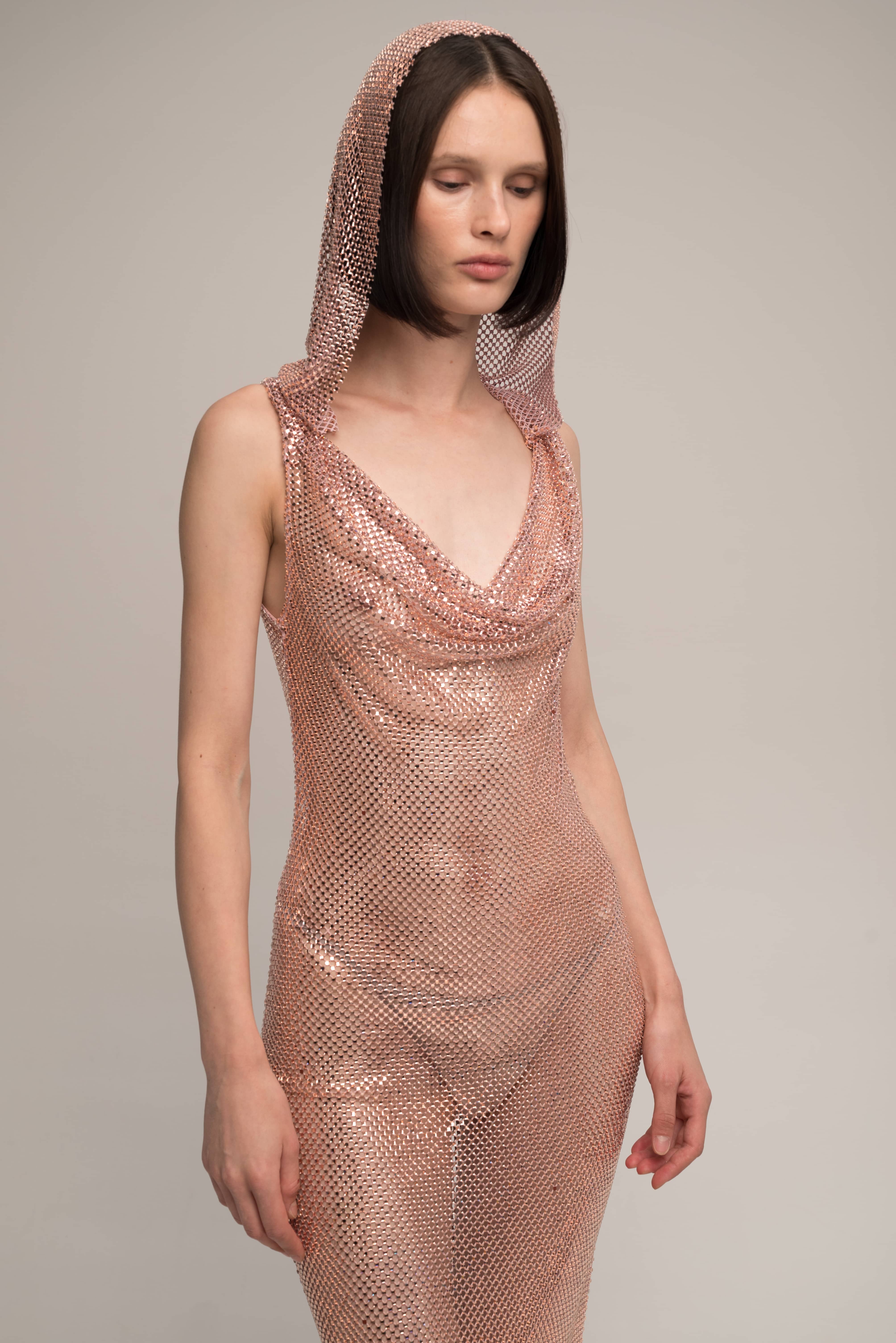 Stardust dress in Champagne