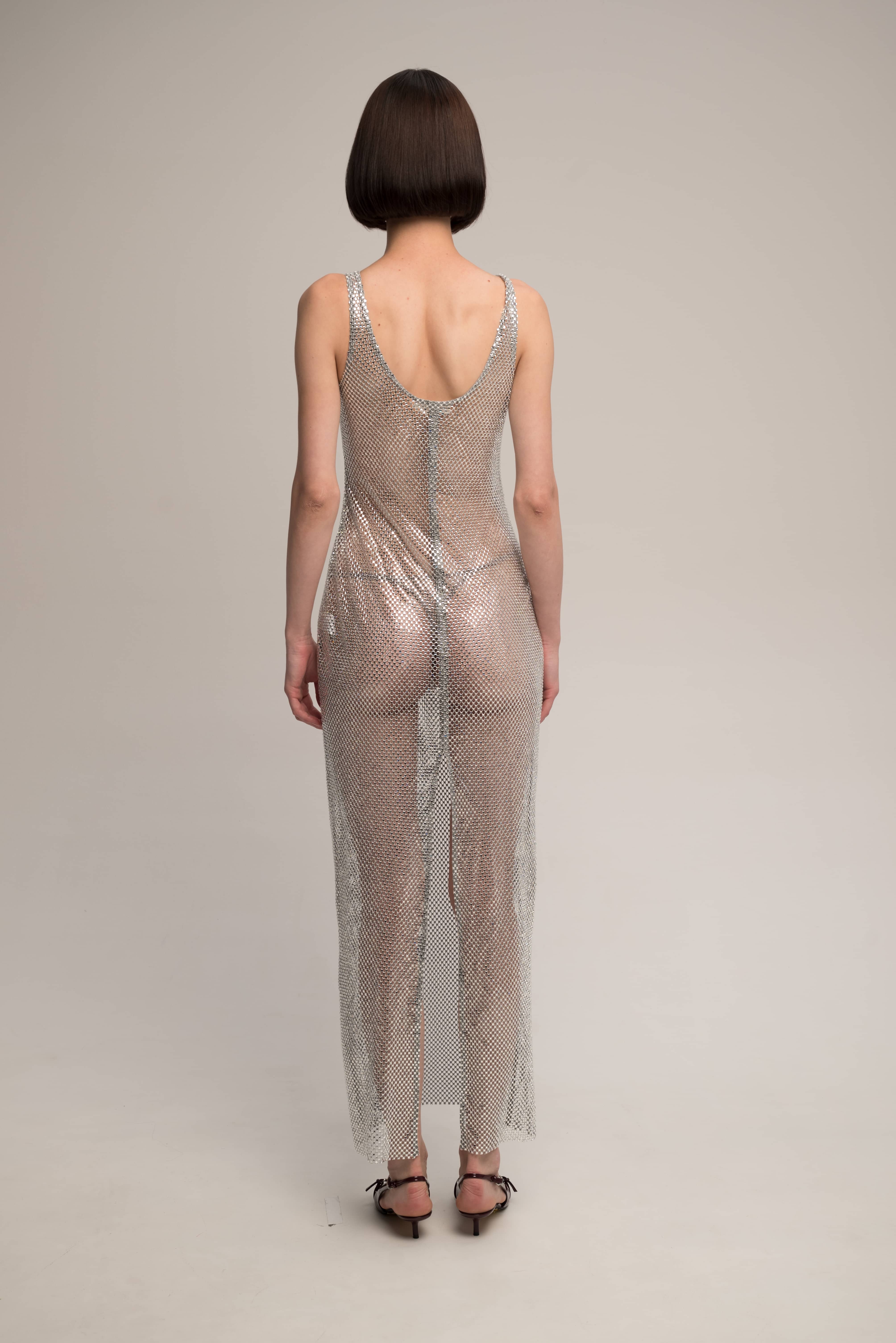 Stardust Evening dress in Silver